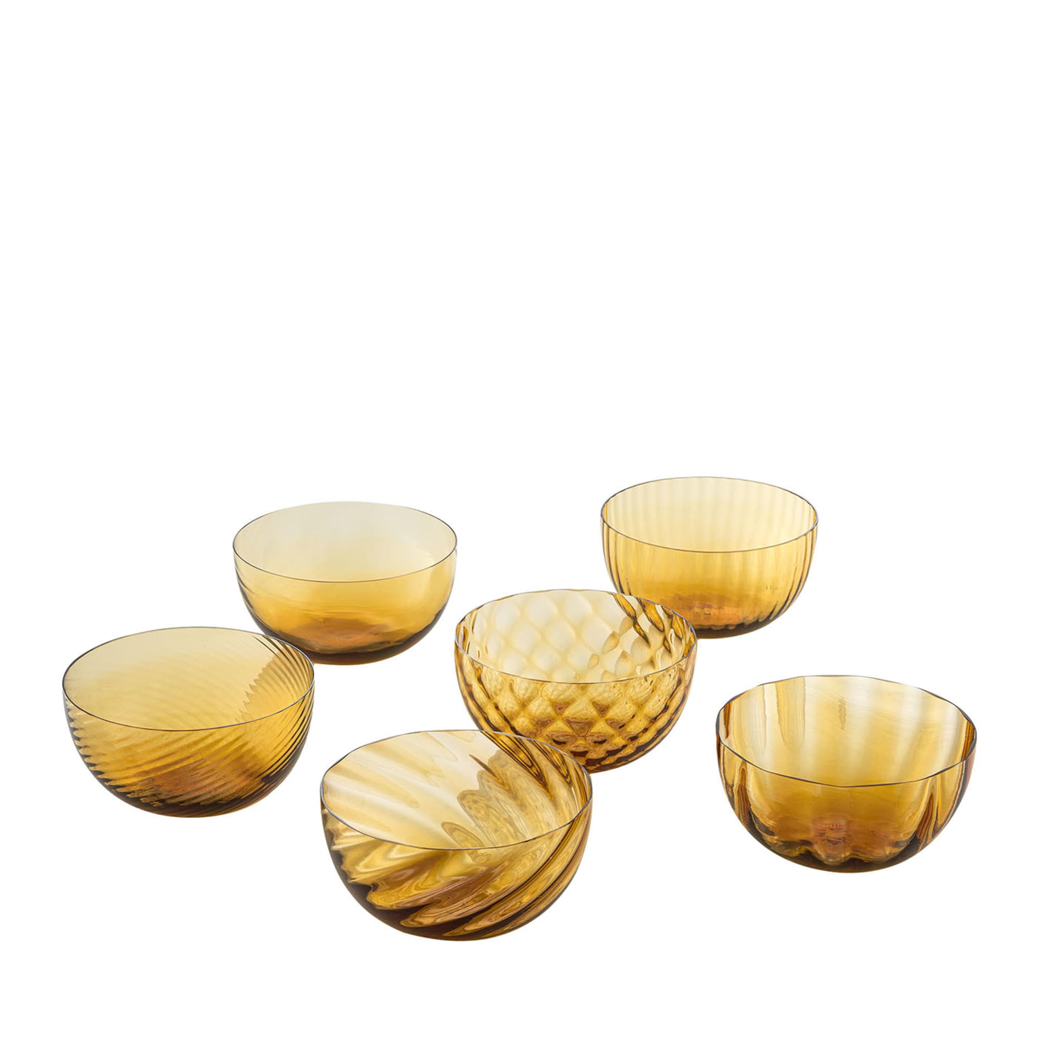 Idra Amber Set of 6 Assorted Bowls - Main view