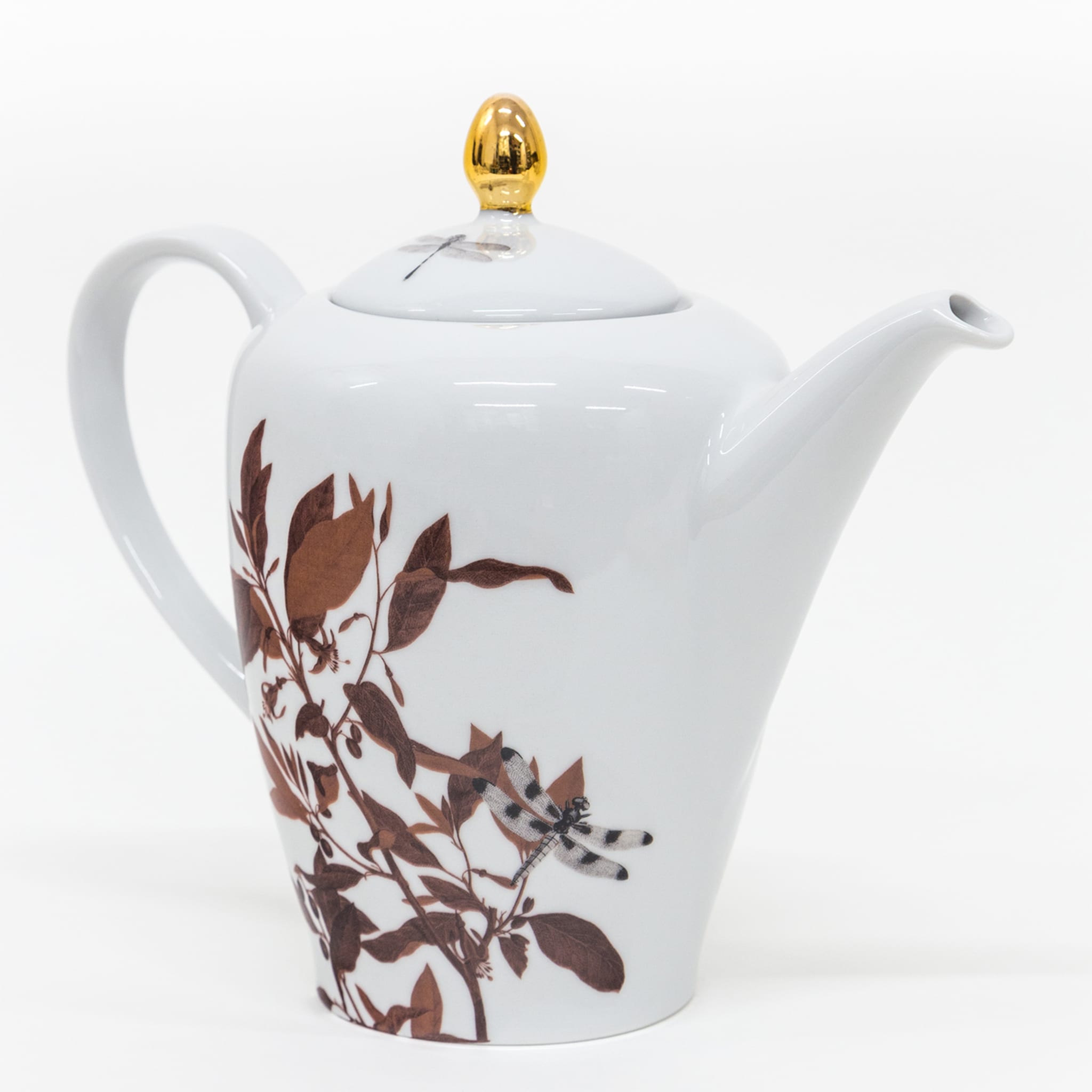 Black Dragon Pool Porcelain Tea Set With Leaves - Alternative view 2