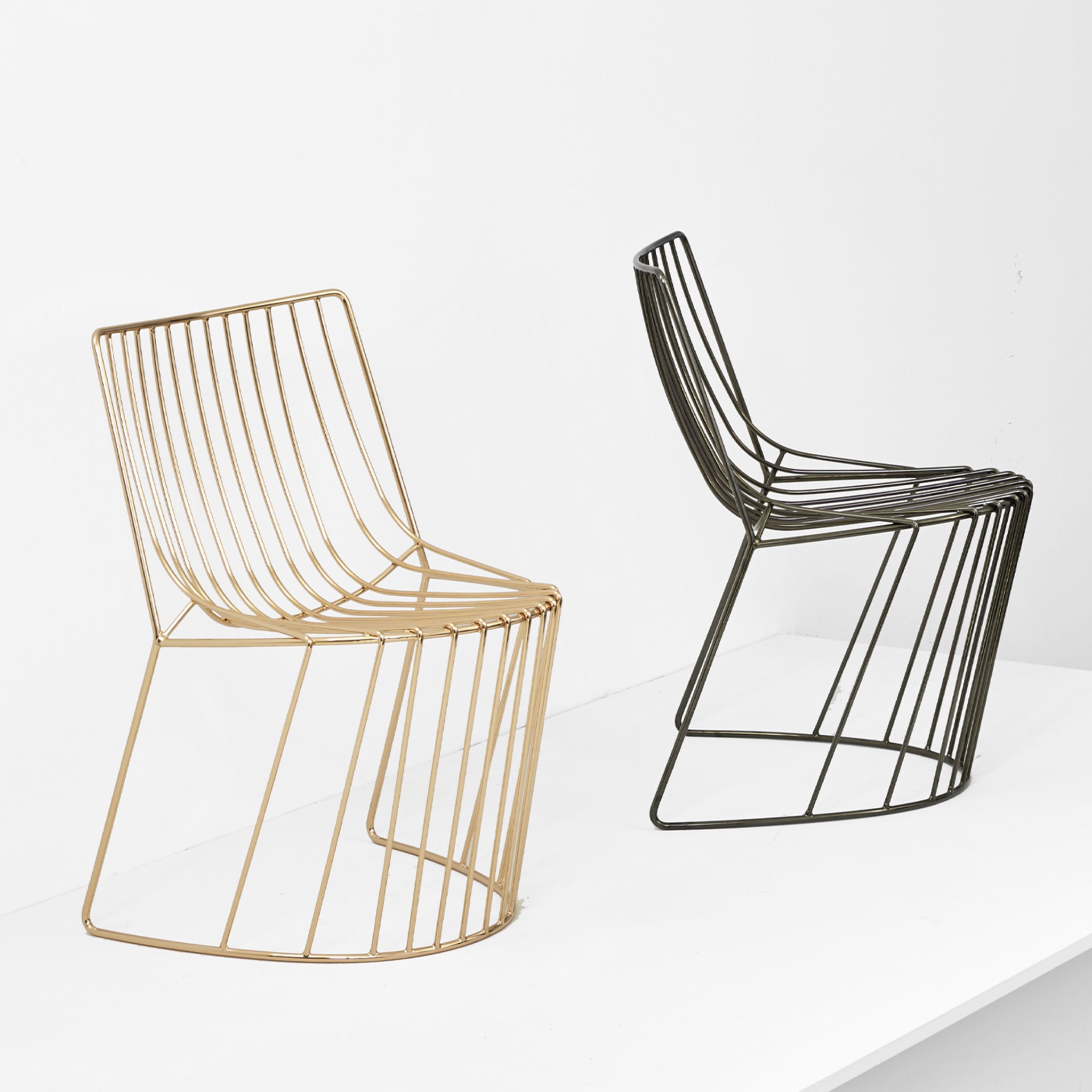 AMARONE LIGHT GOLD POLISHED CHAIR - Alternative view 3