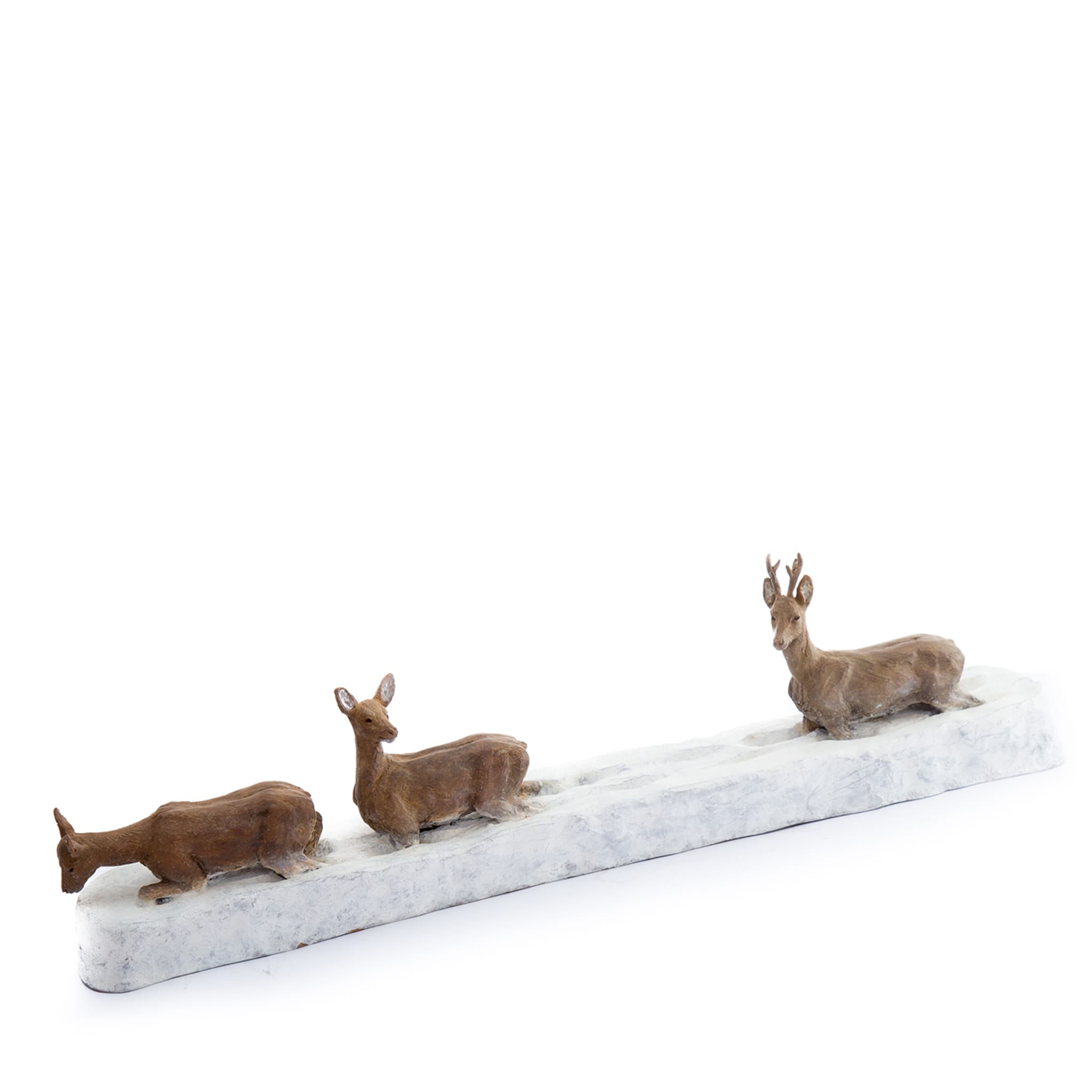 Roe Deer in the snow Sculpture - Alternative view 4