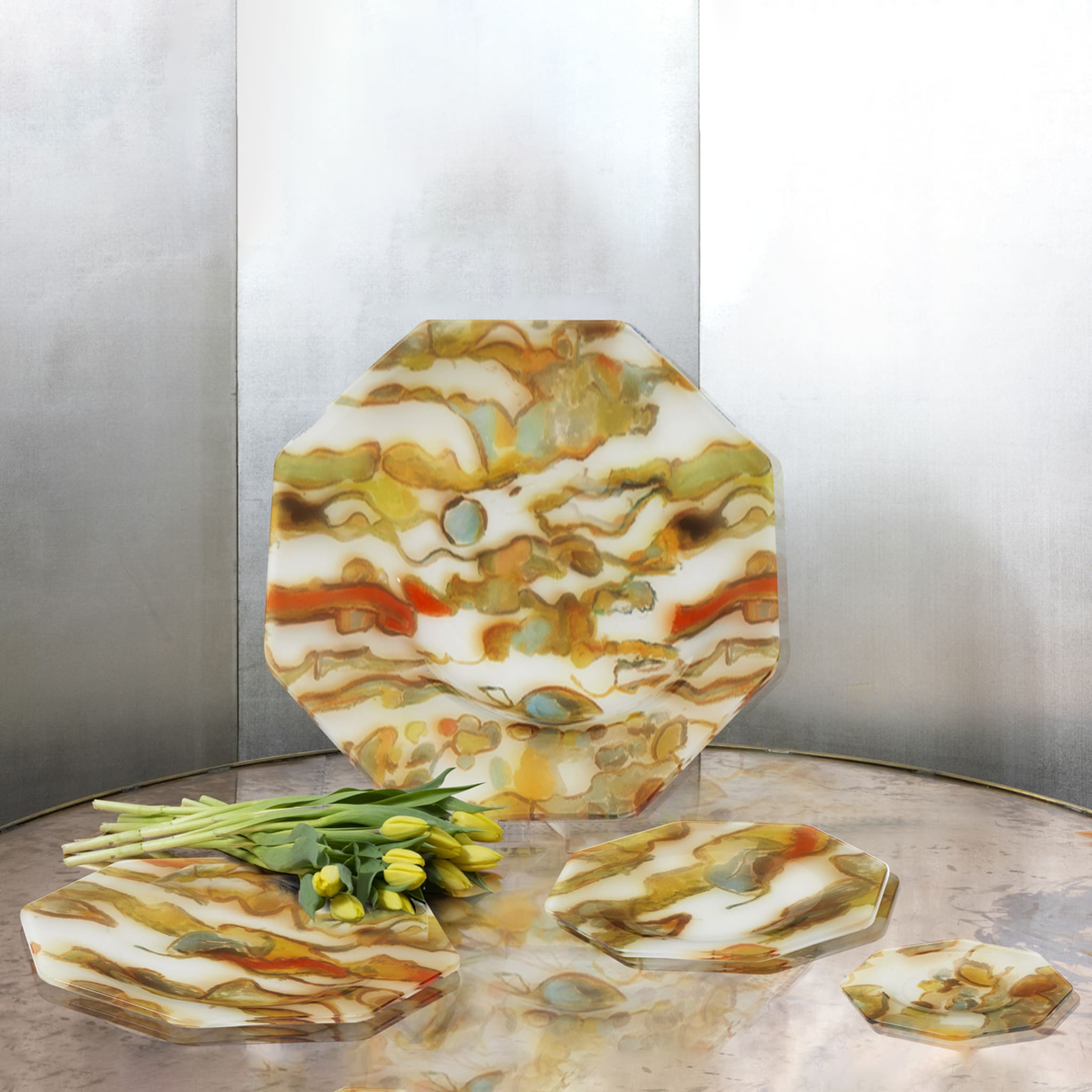 Set of 2 Stromboli Dessert Plates - Alternative view 2