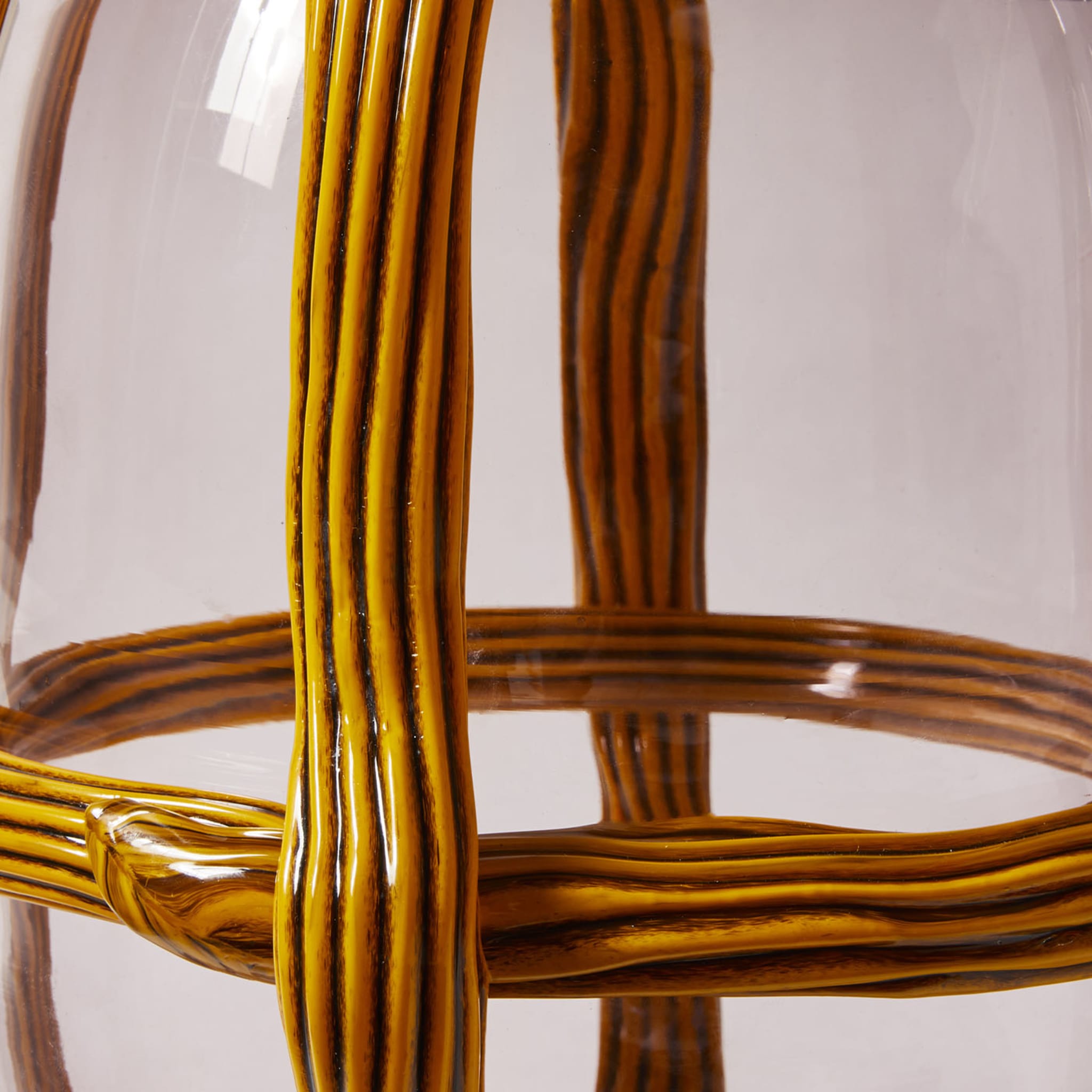 Sestiere Small Mustard & Transparent Vase by Patricia Urquiola - Alternative view 1