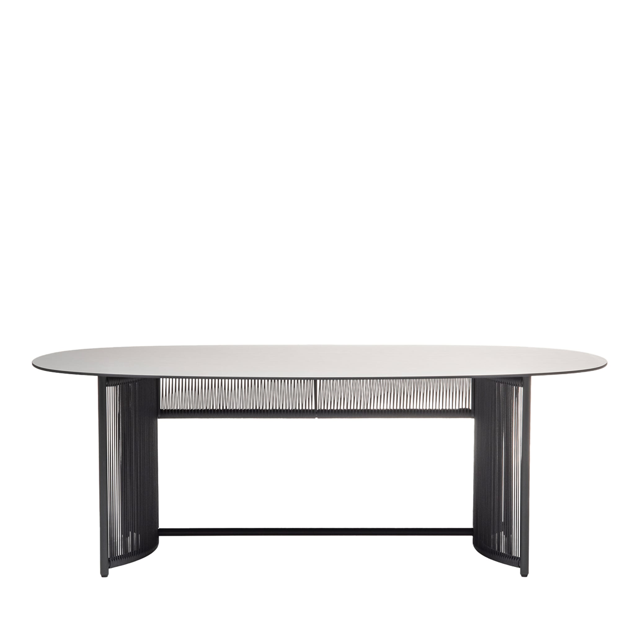 Altana T-OV Table ovale grise par Antonio De Marco - Vue principale