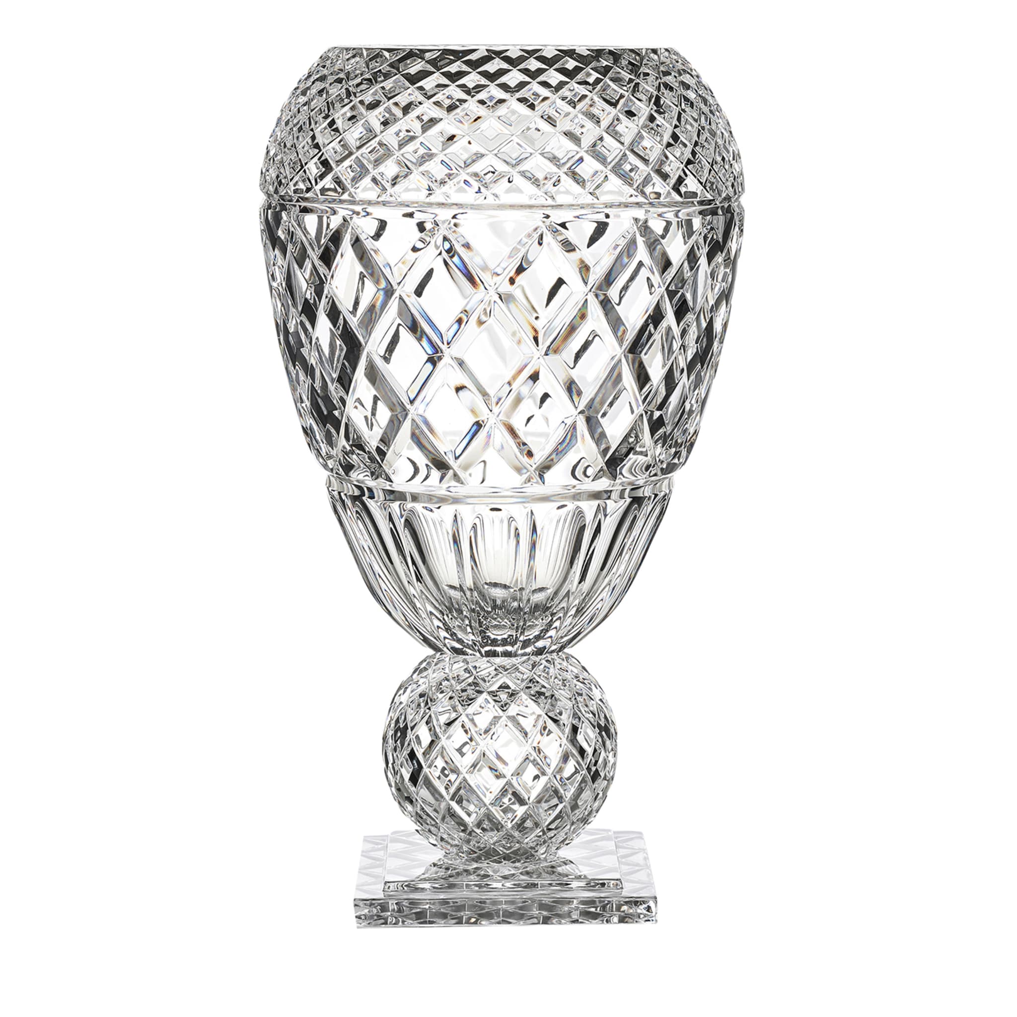 Vase courbé Katherine avec sphère transparente - Vue principale