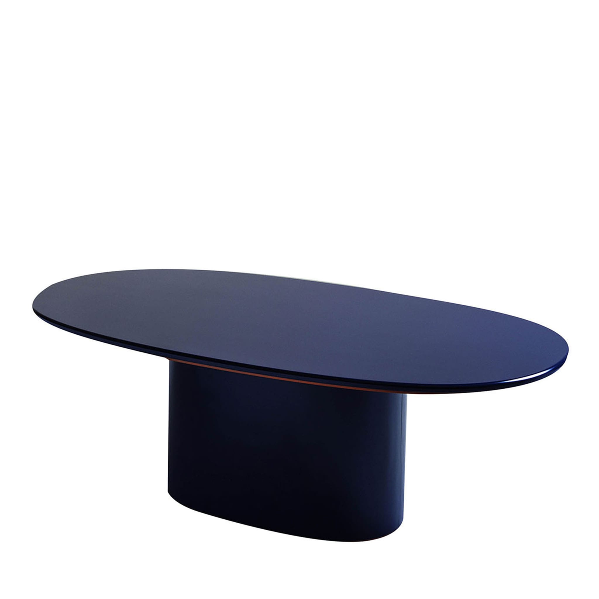 Oku Oval Blue Dining Table by Federica Biasi - Main view