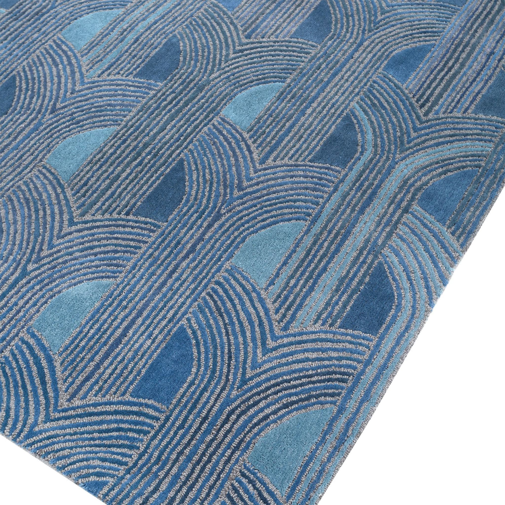 Pathways Ocean Blue Blau Mirage Handgetufteter Teppich - Alternative Ansicht 2