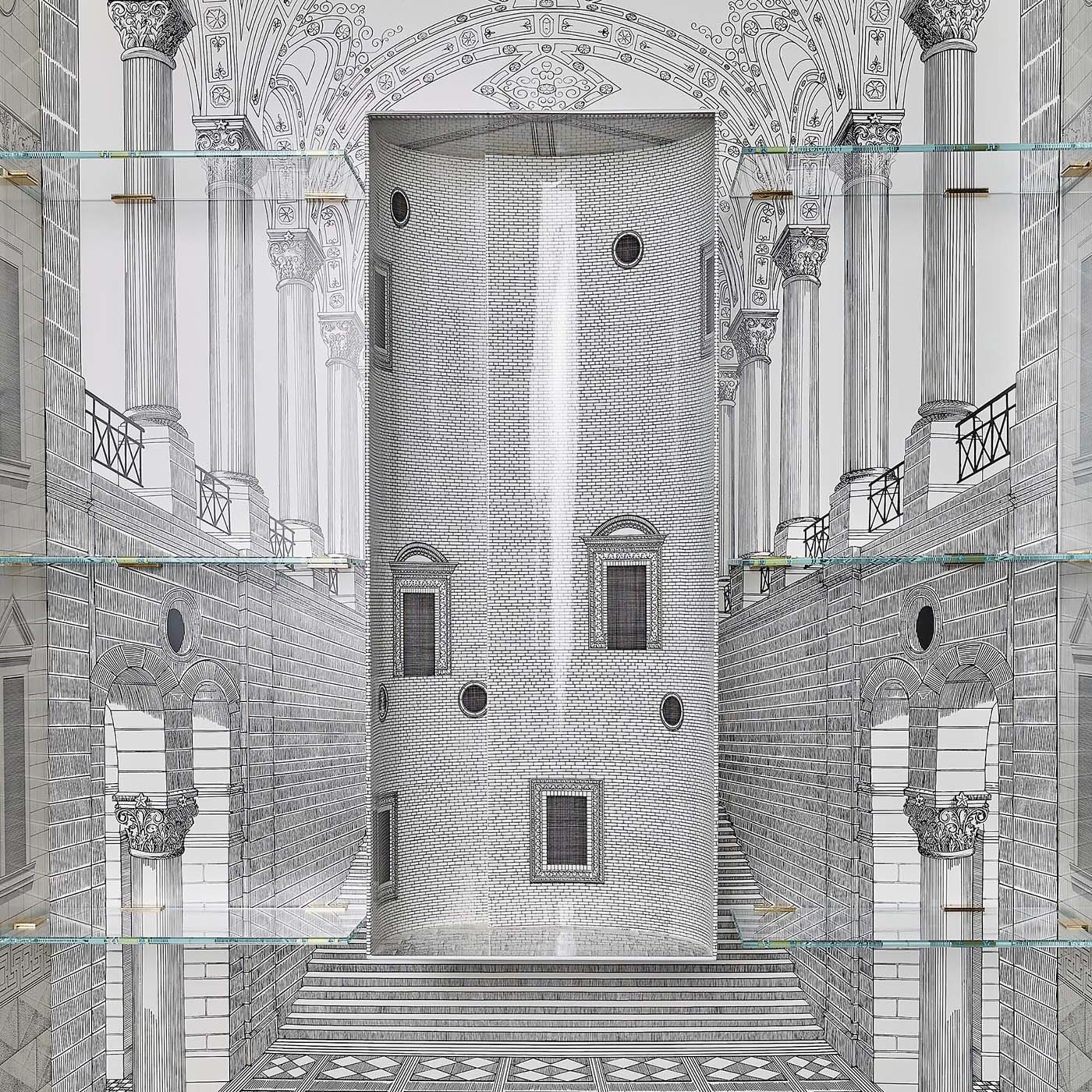 Architettura Schwarz und Weiß Trumeau  - Alternative Ansicht 1