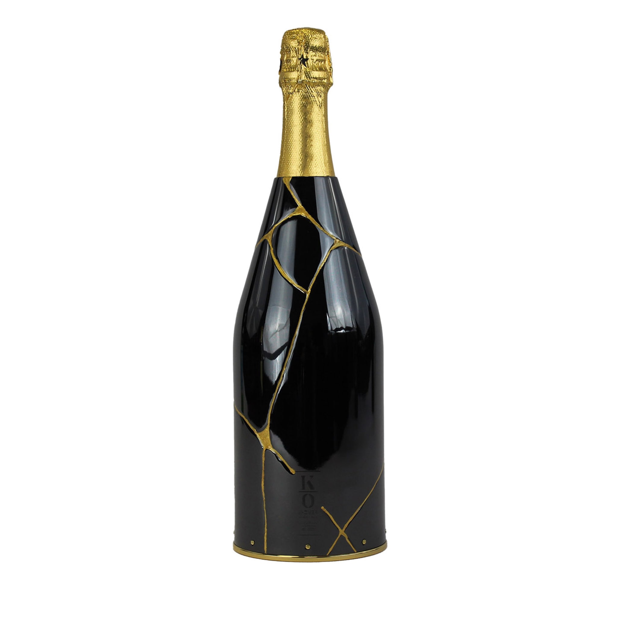 Couverture noire pour champagne Kintsugi - Vue principale