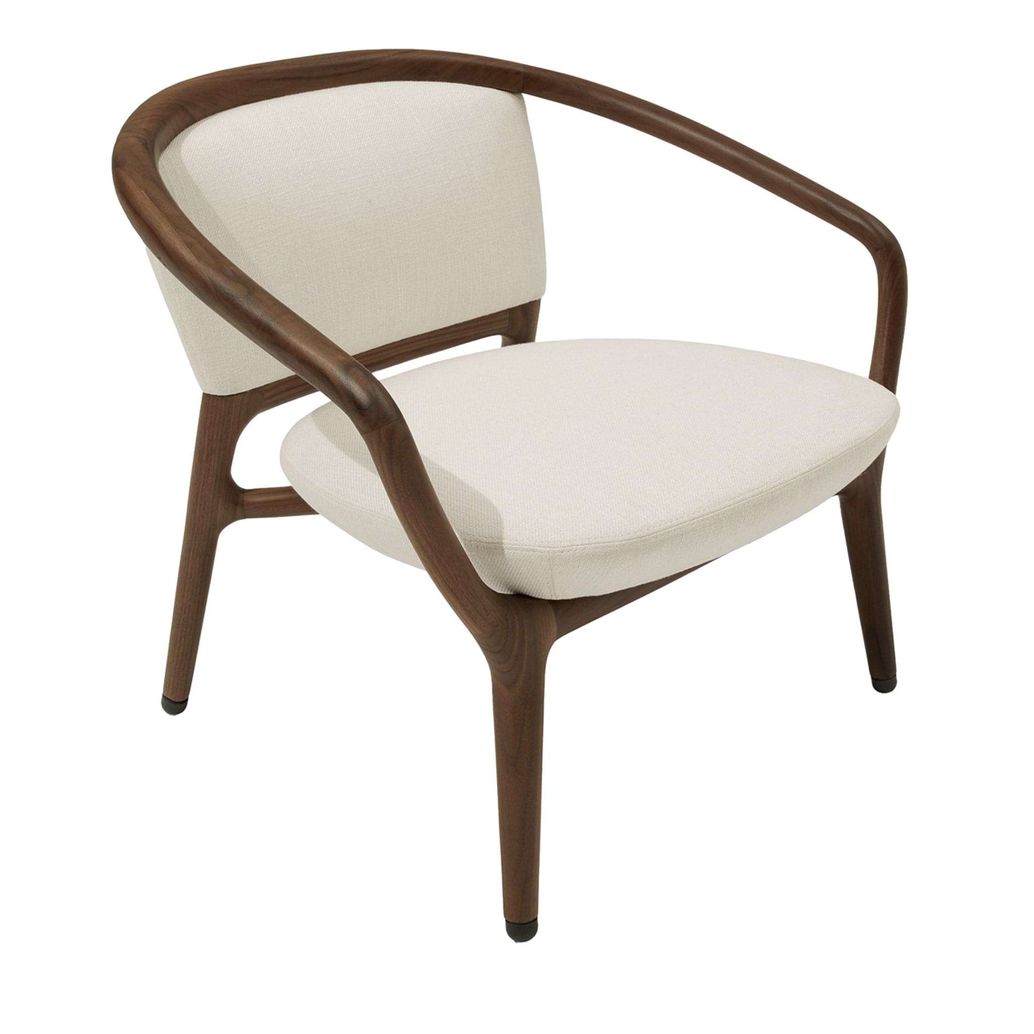 Pamina White Chair With Arms - Main view