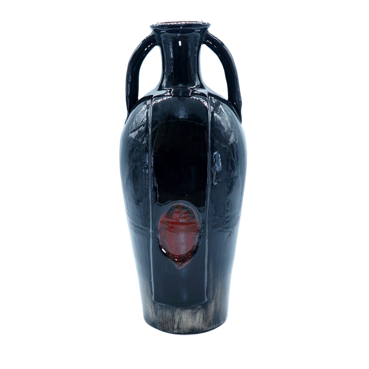 Glossy Black Vase - Des Ceramiche Artistiche