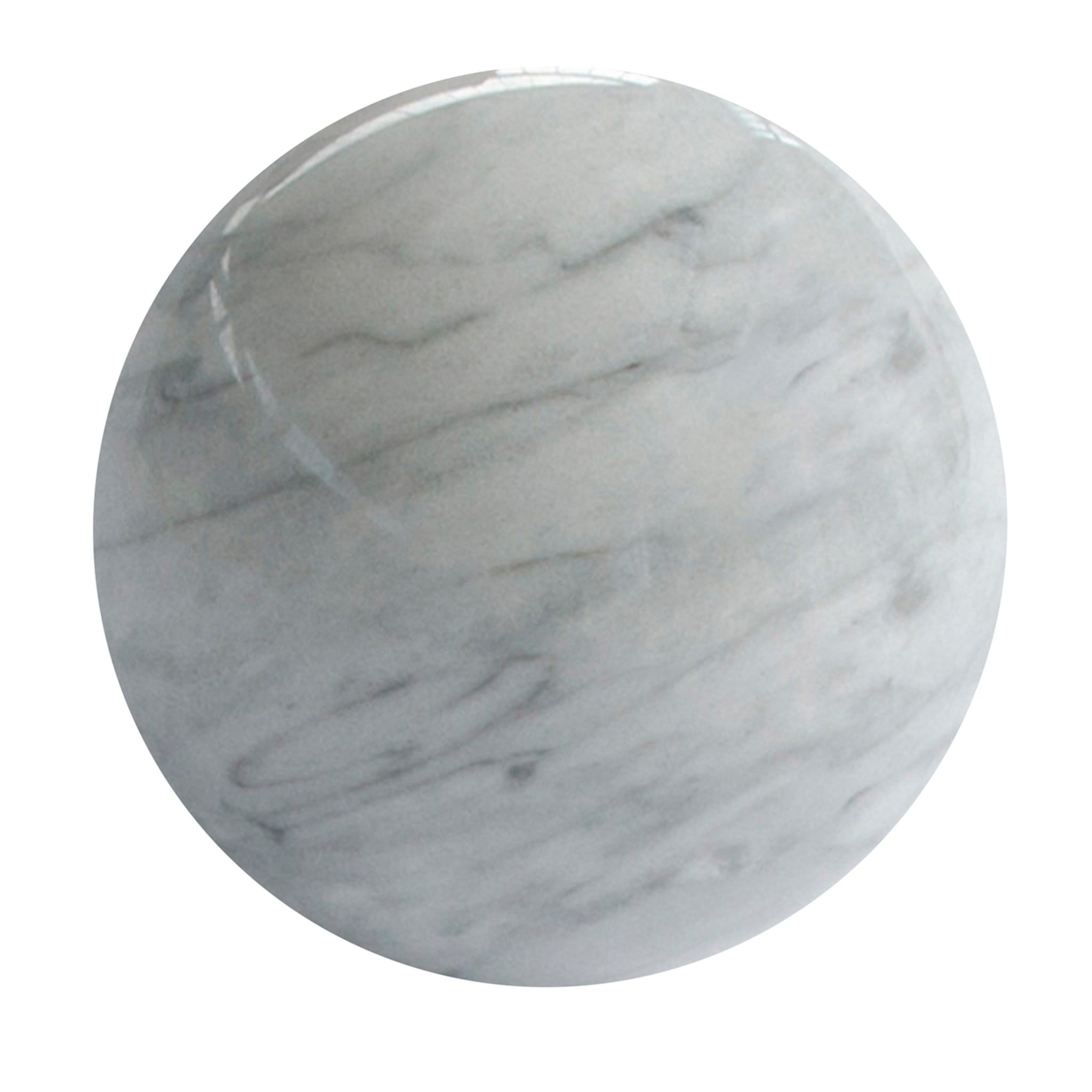 Small paperweight sphere in grey Bardiglio marble - Main view