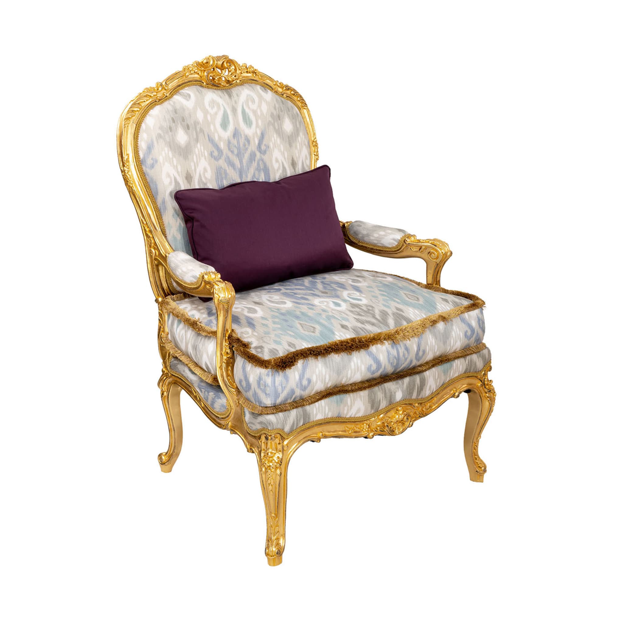 Louis XV-Style Gilt Armchair - Main view
