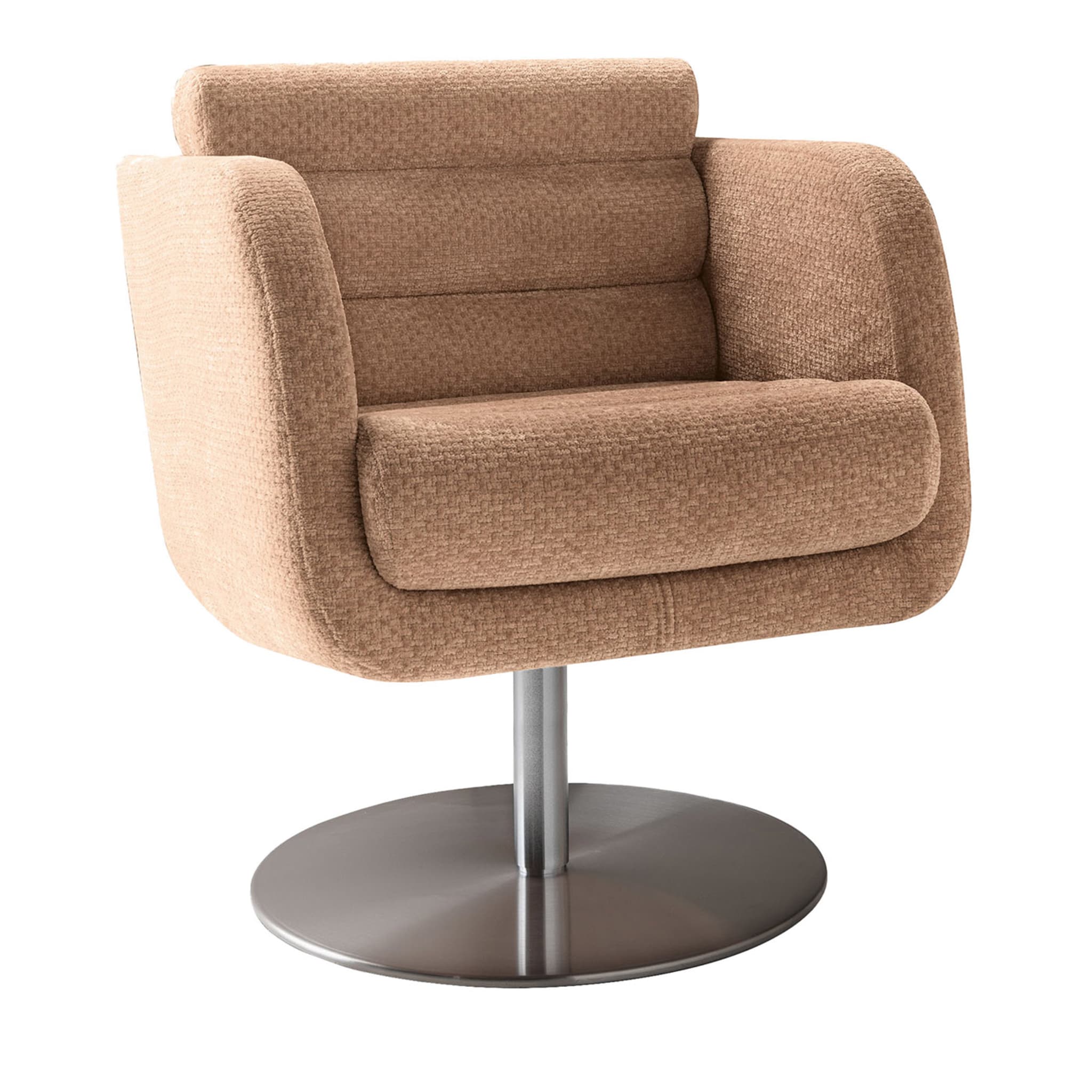 Tubes Pink Swivel Armchair - Main view