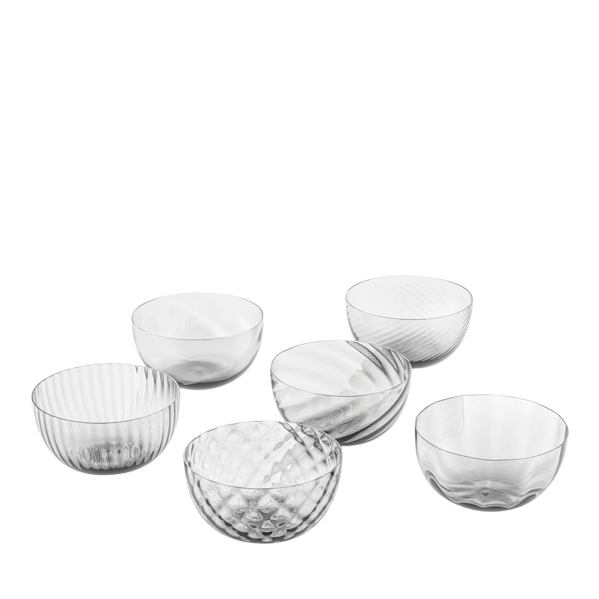 Idra Transparent Set of 6 Assorted Bowls - Main view
