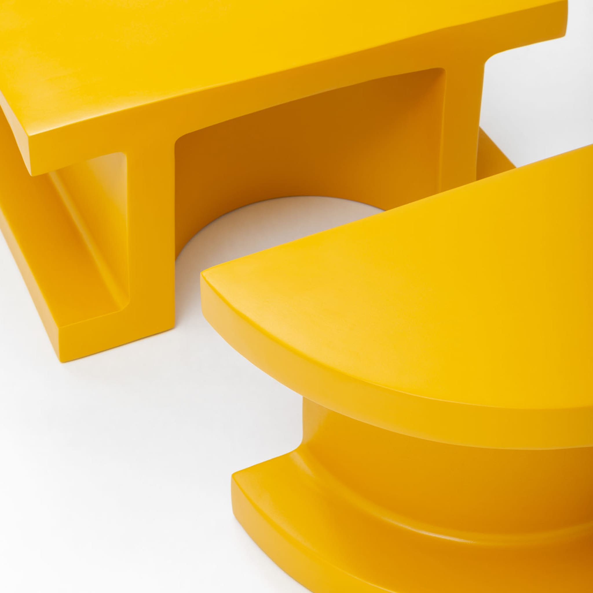 Tavolino giallo Slice - Vista alternativa 3