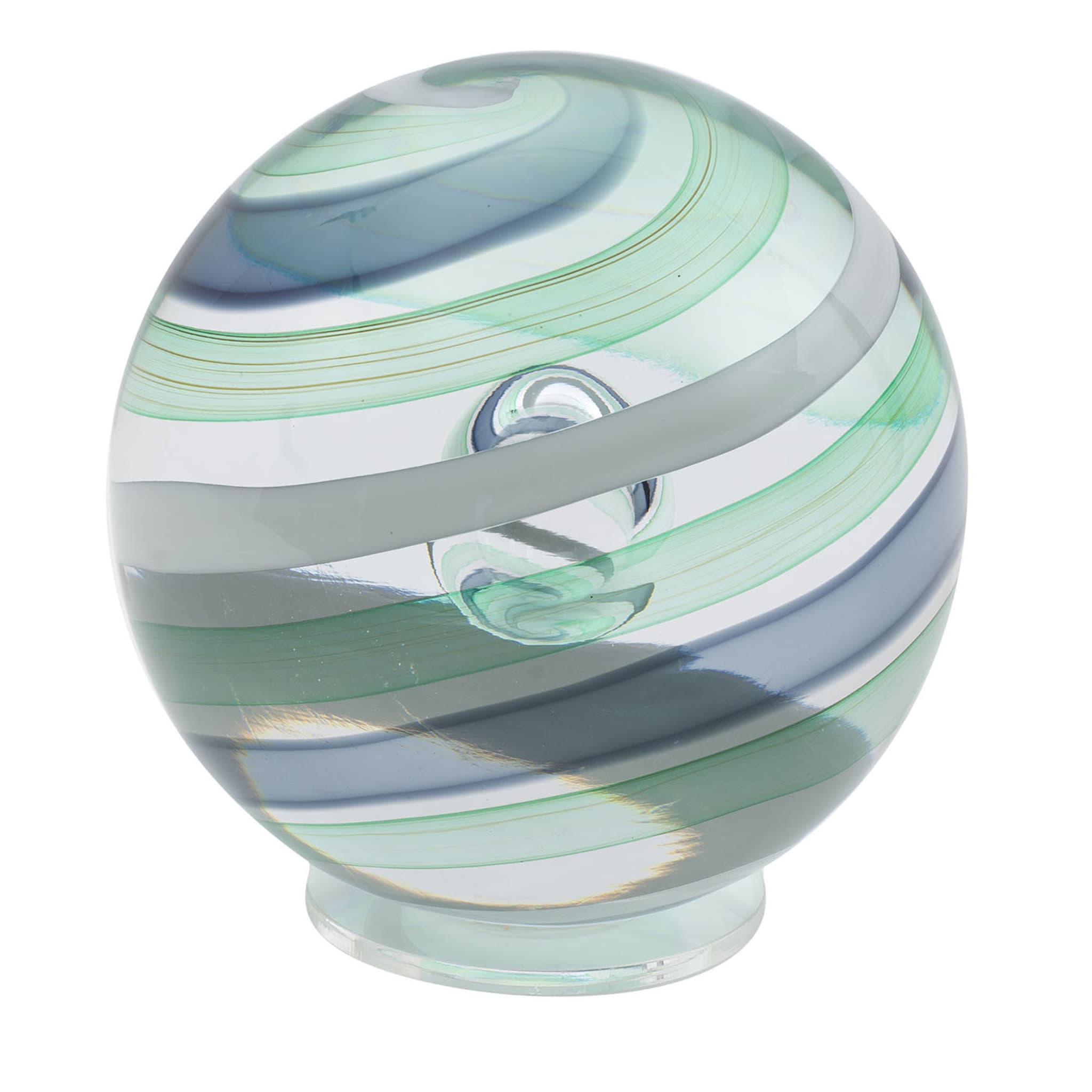 Sphère en verre vert Planetario - Vue principale