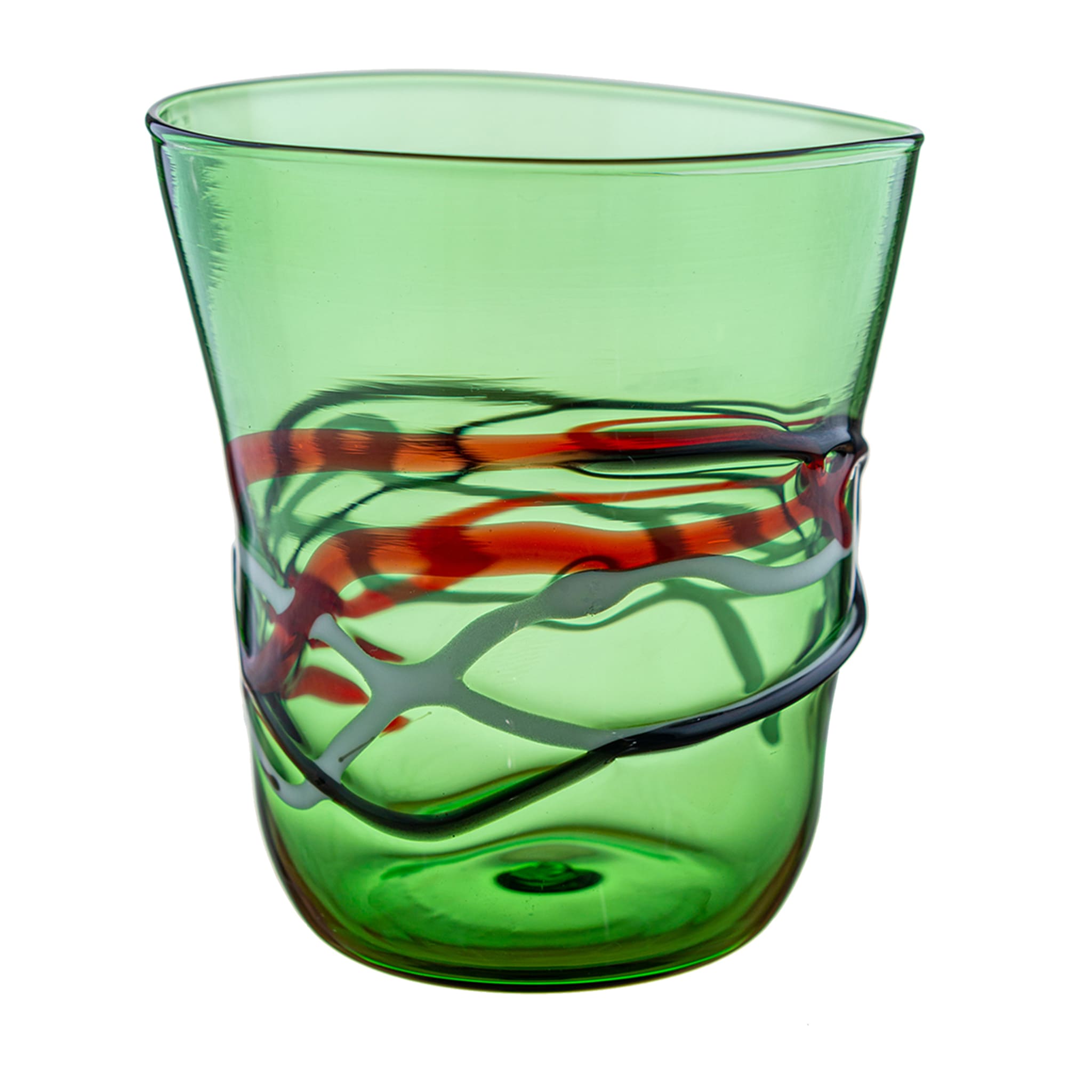 Set of two Diverso Green Glasses - Main view