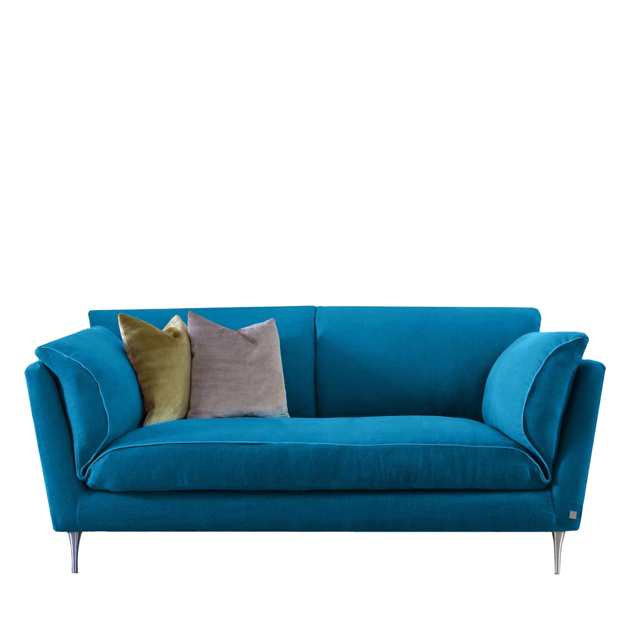 Casquet Mini in Pfauenblau Sofa - Hauptansicht