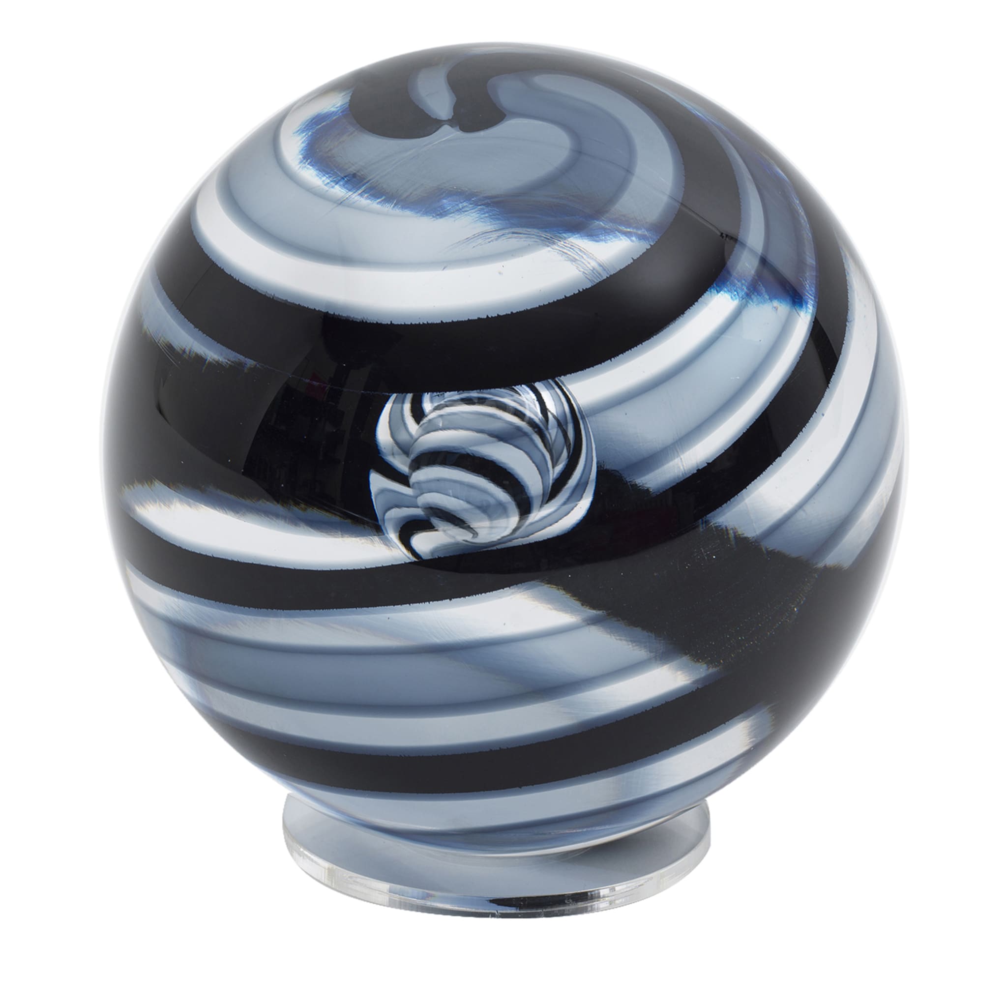 Sphère en verre noir - Vue principale