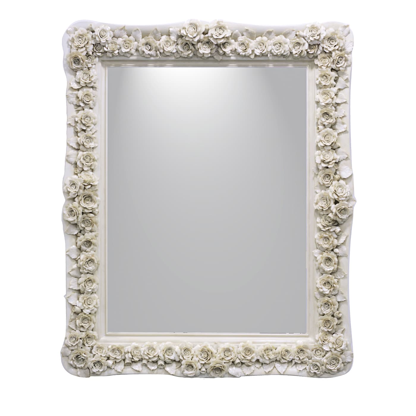 White Rose Rectangular Mirror - Caiafa