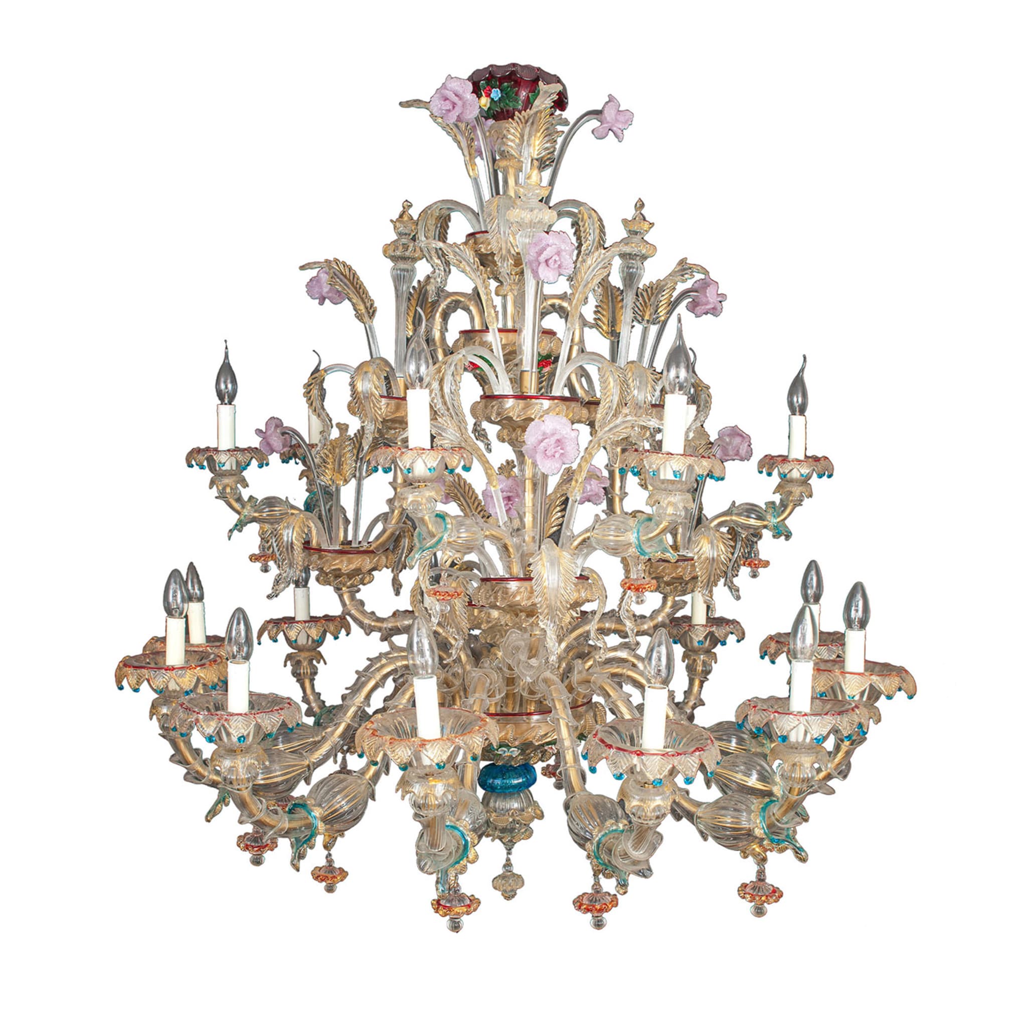 Rezzonico-style Gold and Crystal Chandelier #5 - Main view
