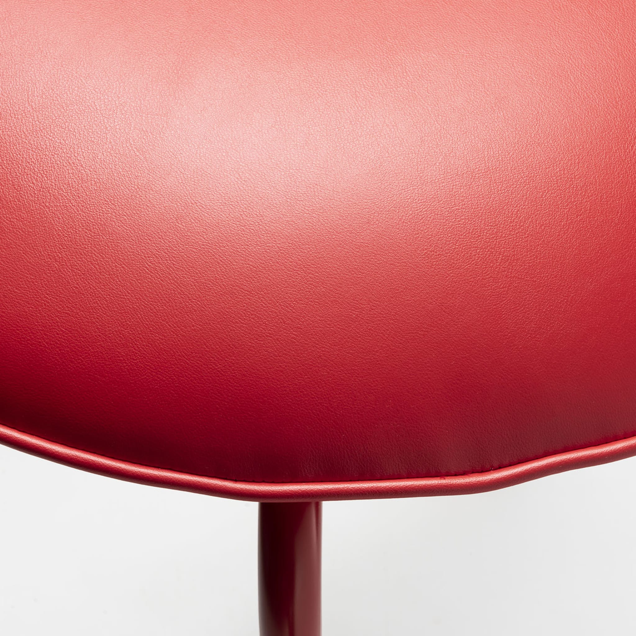 Lena Sg-65 Red And Natural Ash Bar Stool By Designerd - Alternative view 1