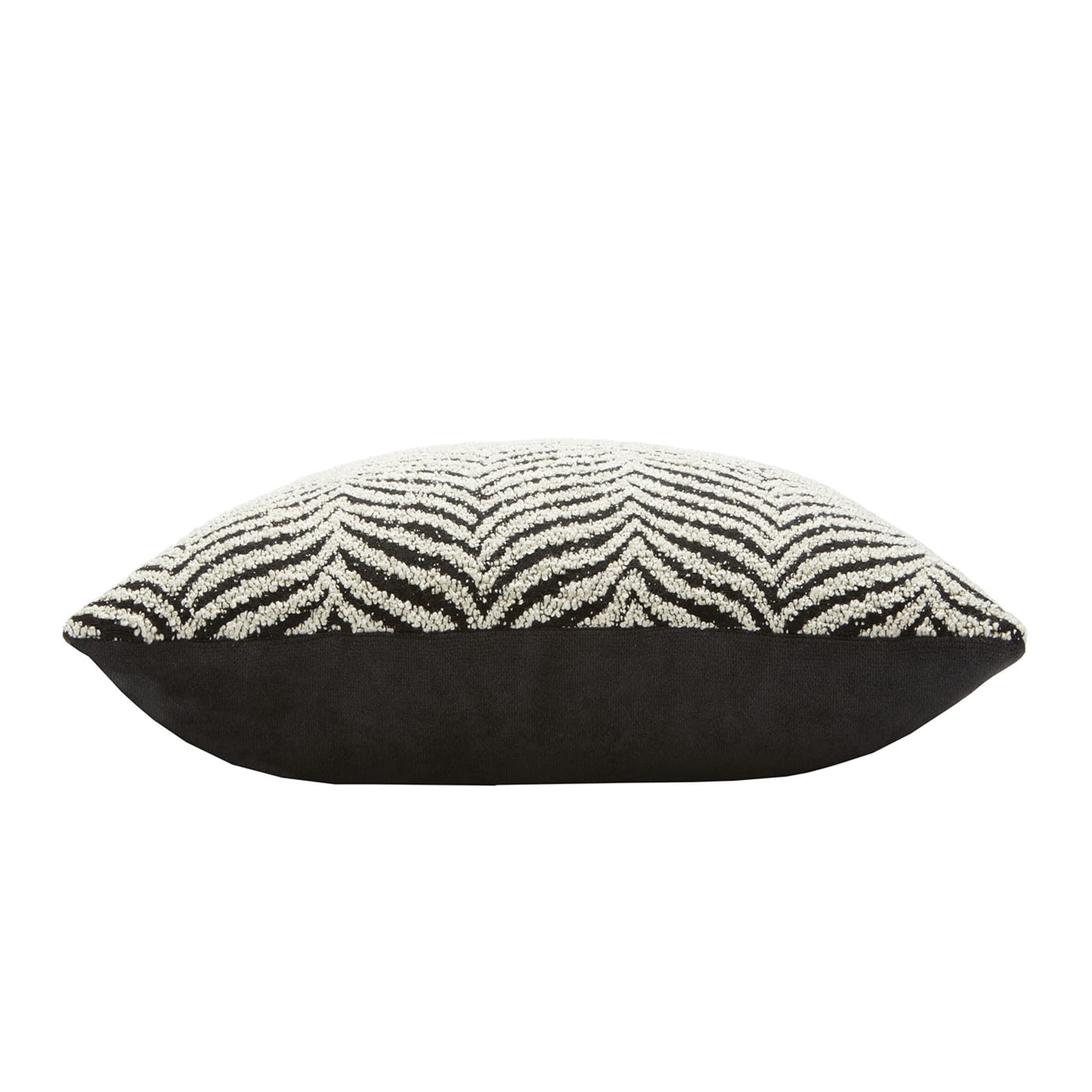 Zebra Black Cushion - Alternative view 1