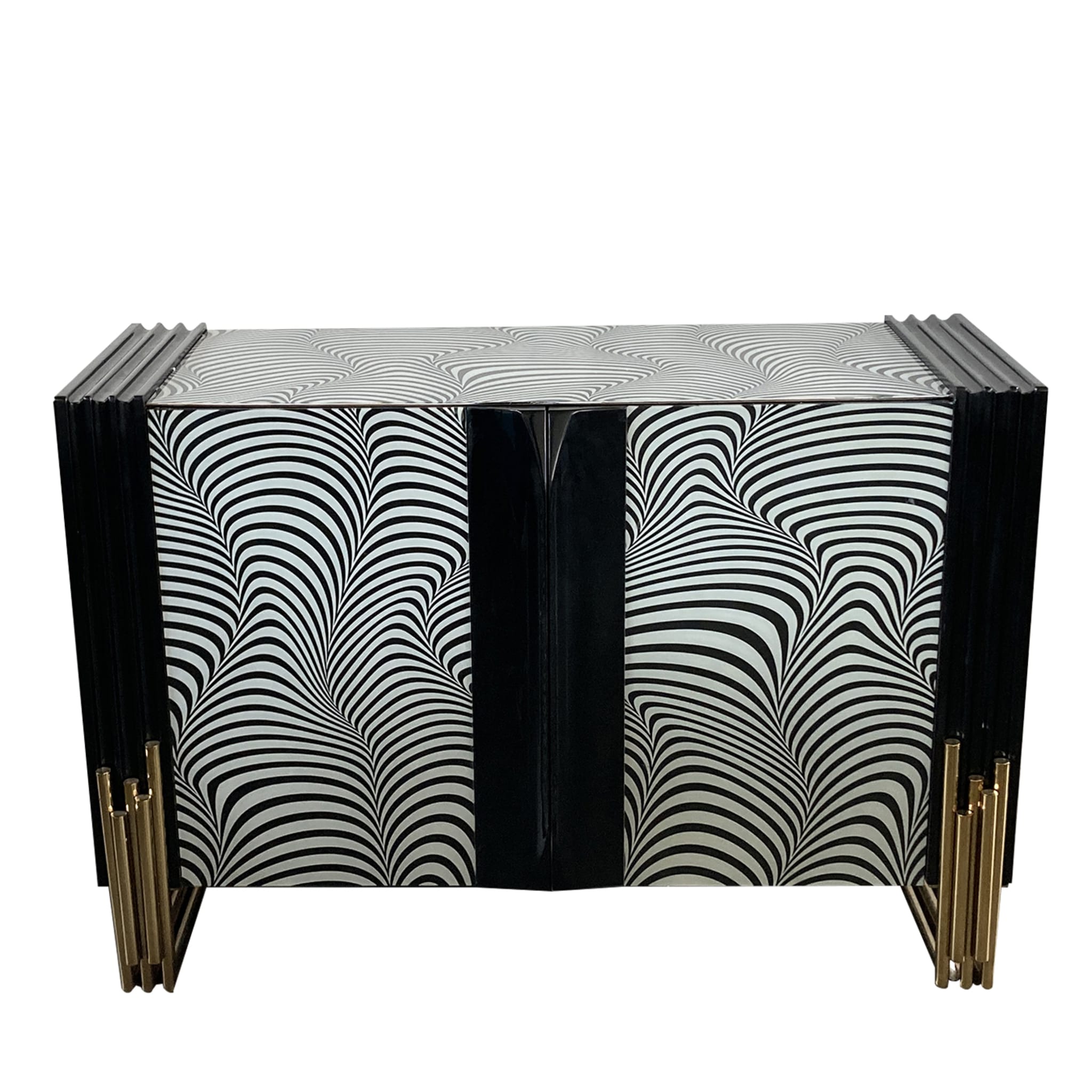 3D Black and White Cabinet - Main view
