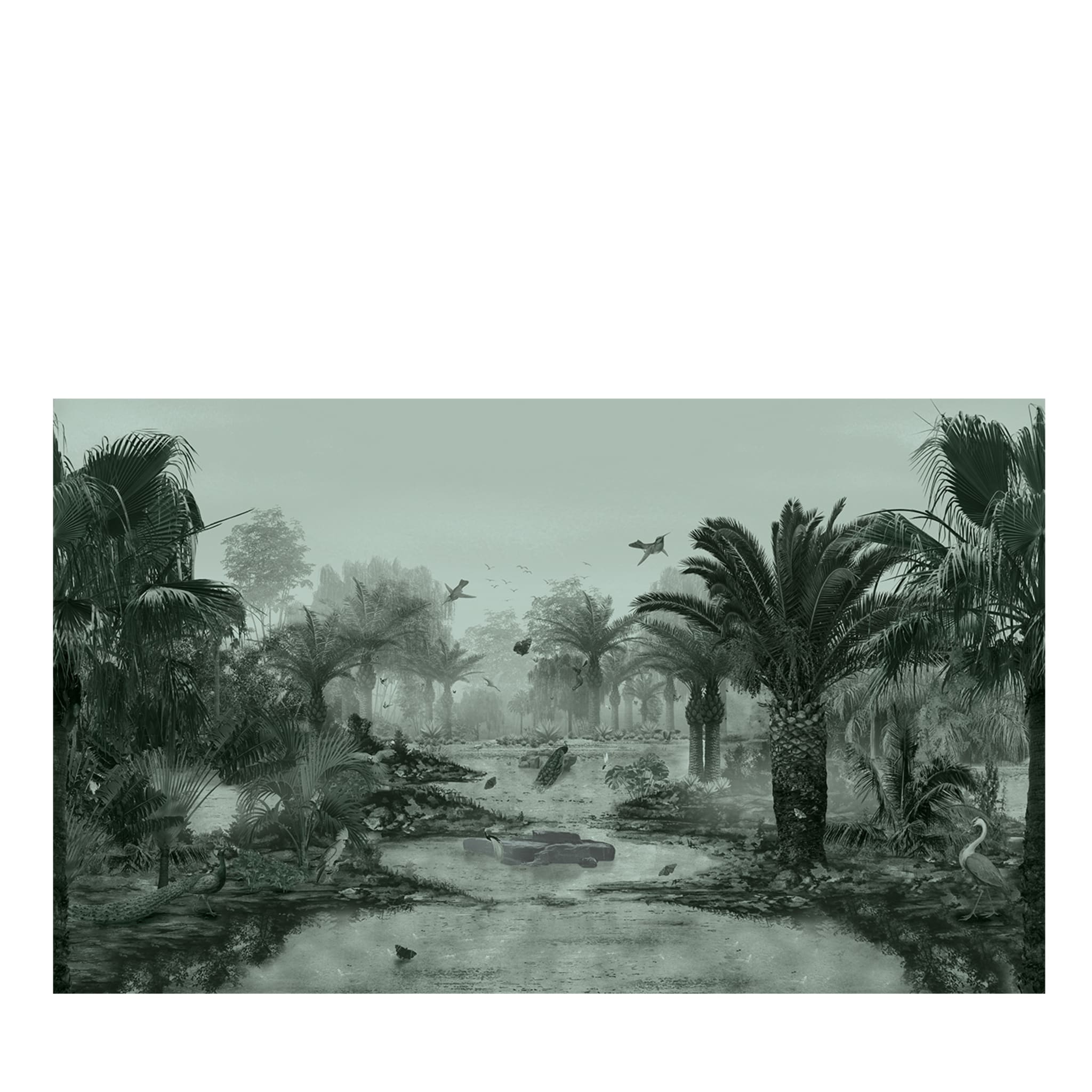 Tiefgrüne Eden-Tapete Kollektion Camere - Hauptansicht