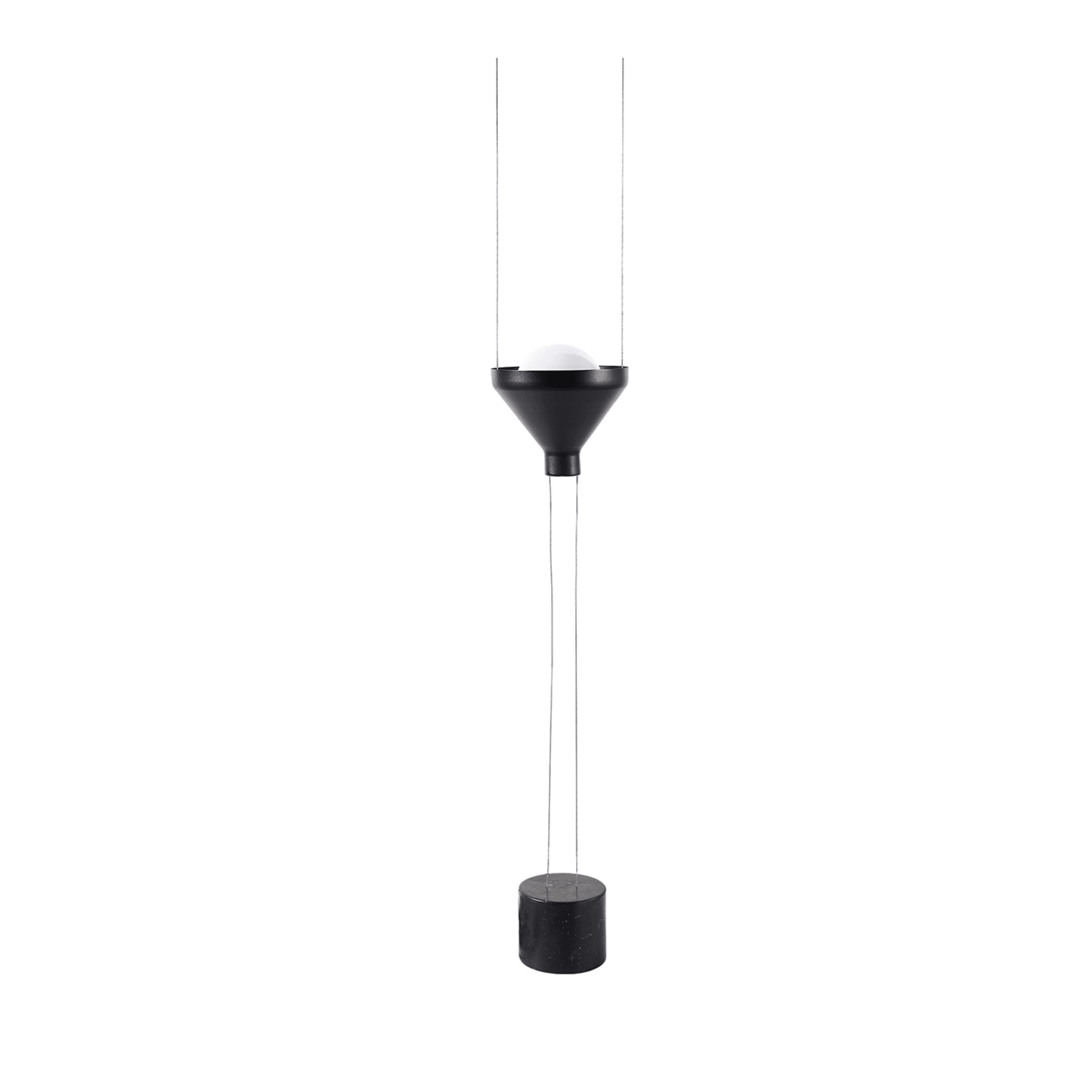 Alba Marquinia Marble Black Floor Lamp by Alessandro Ruga - Main view