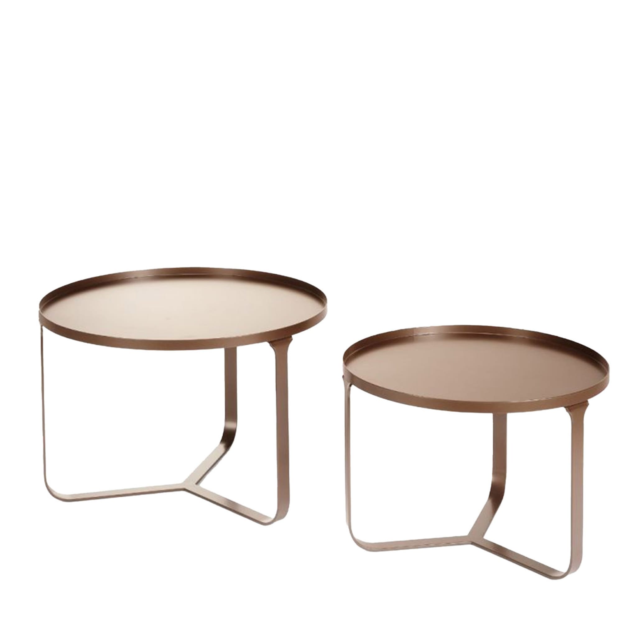 Twin Bronze Nesting Tables - Main view