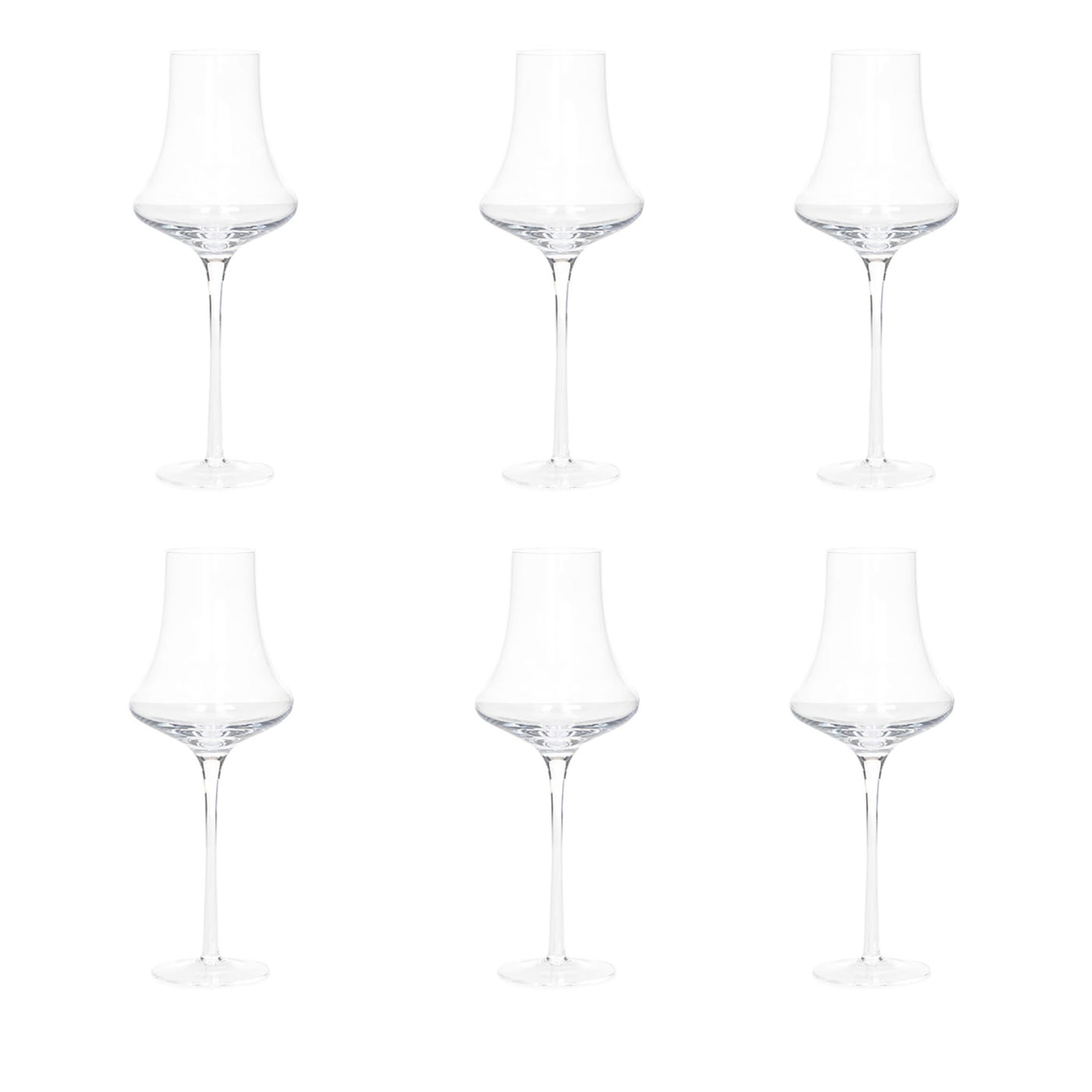 Set of 6 Minimes White Wine Goblets - Main view
