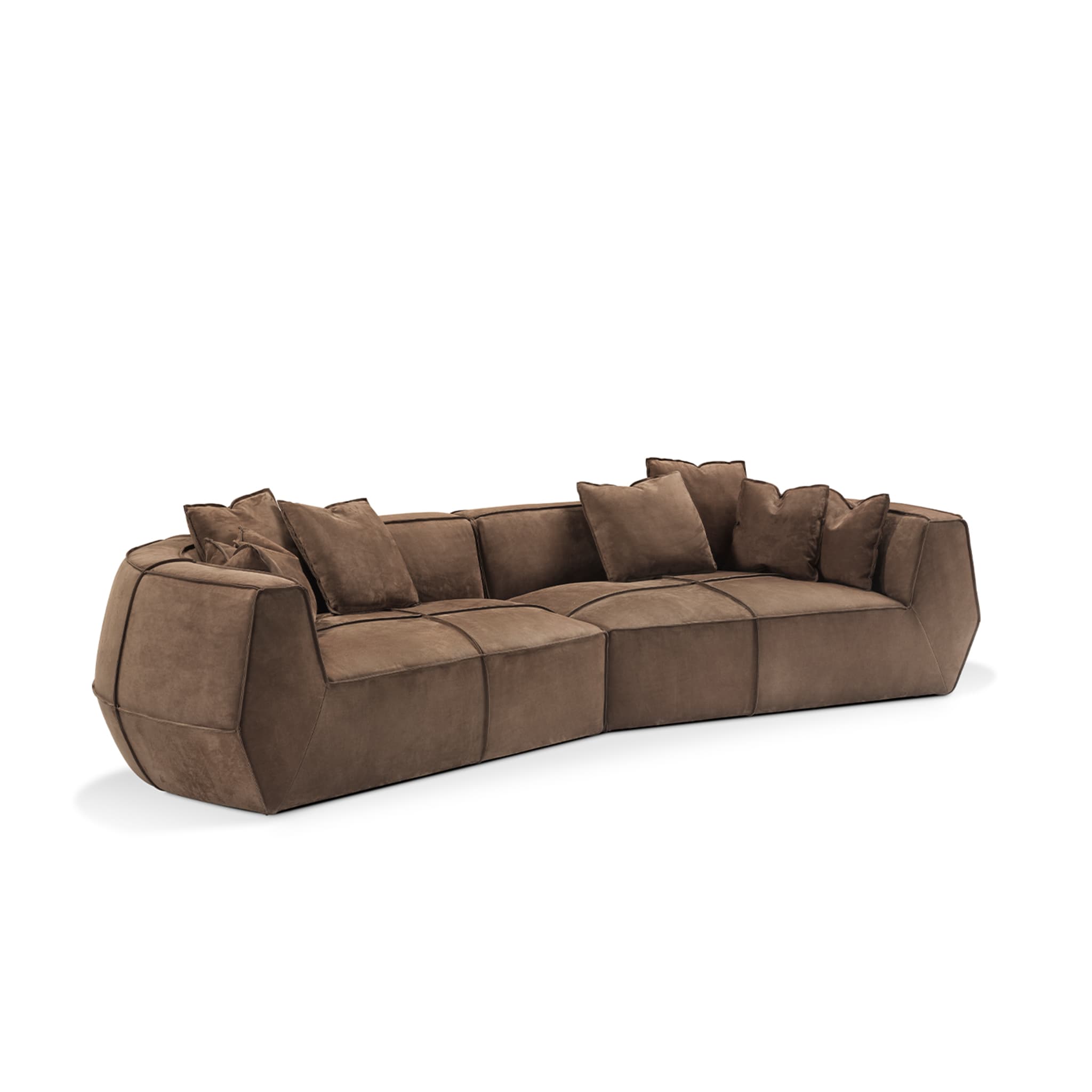 Infinito Medium Brown Sofa by Lorenza Bozzoli - Alternative view 3