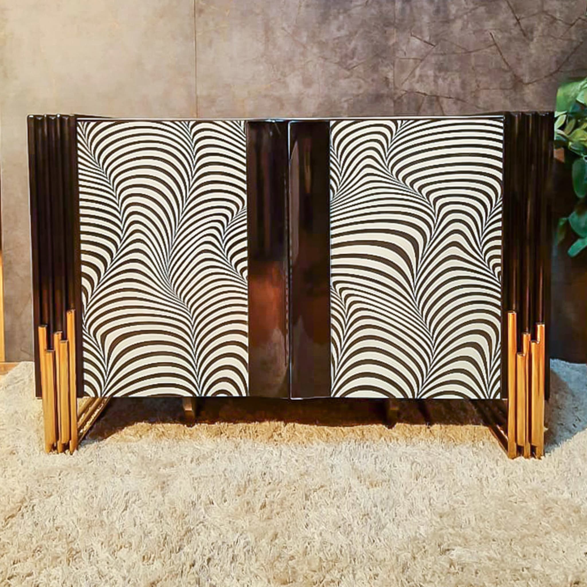 3D Black and White Cabinet - Alternative view 2