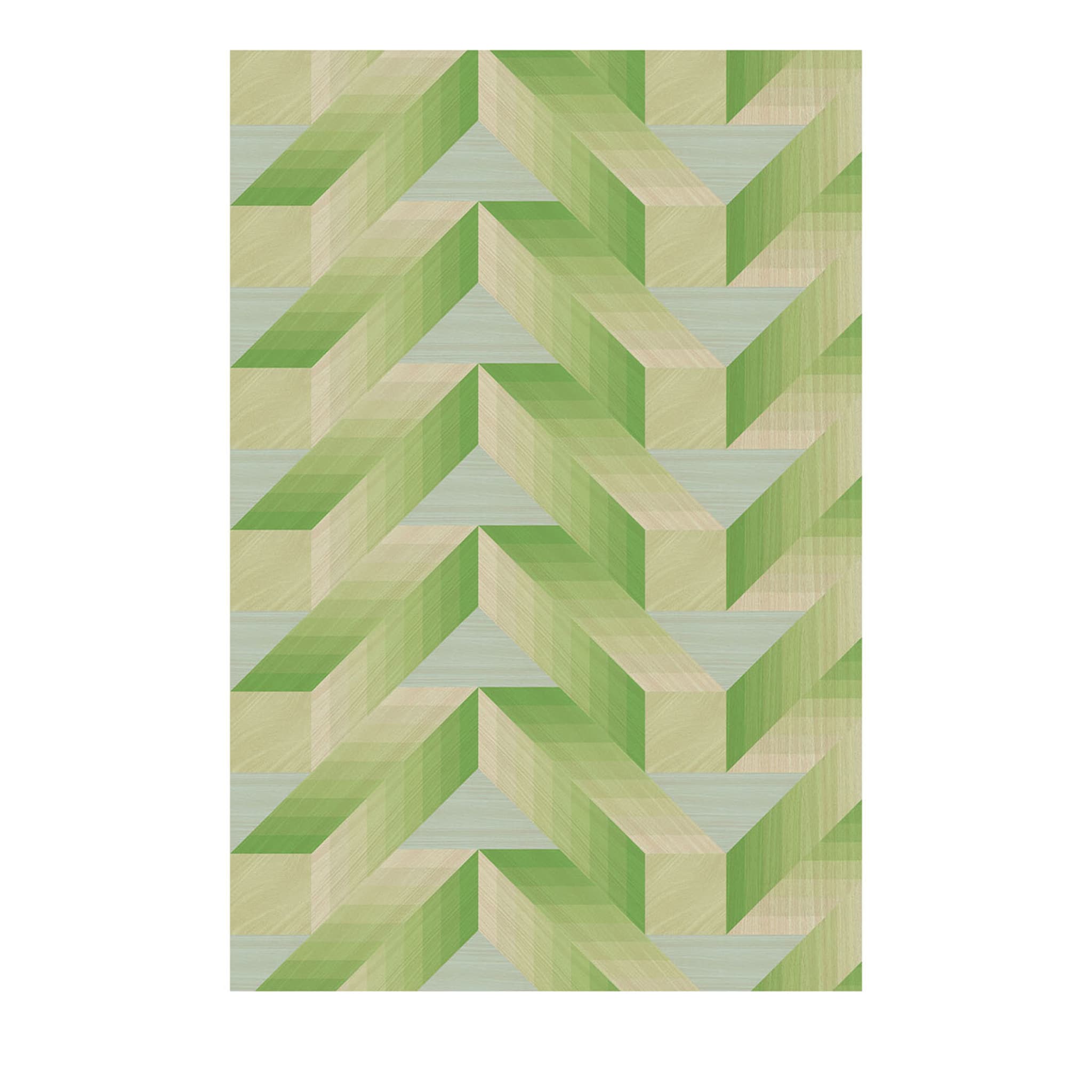 Geometry Cubes Green Wallpaper - Main view