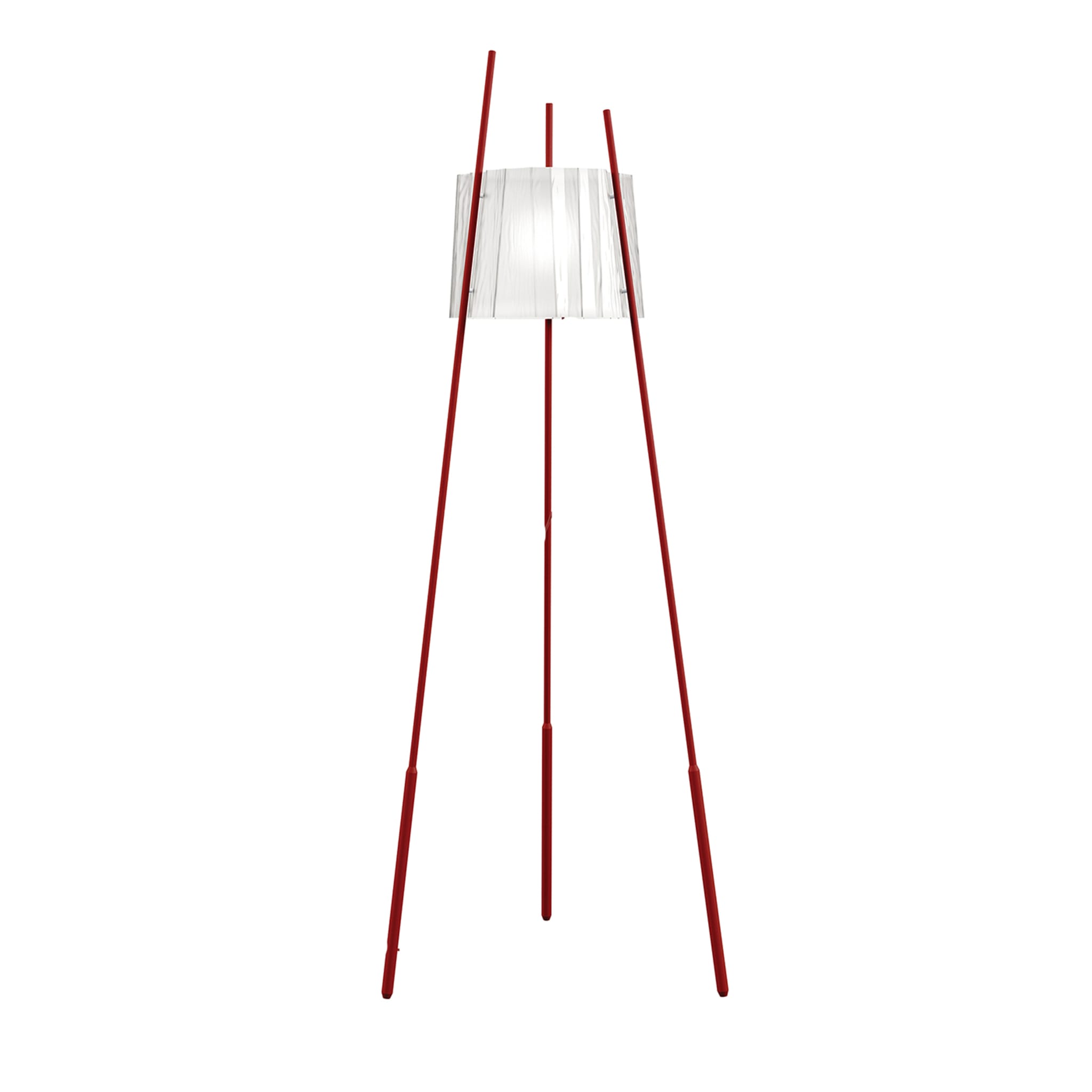 Tyla Red Floor Lamp - Main view
