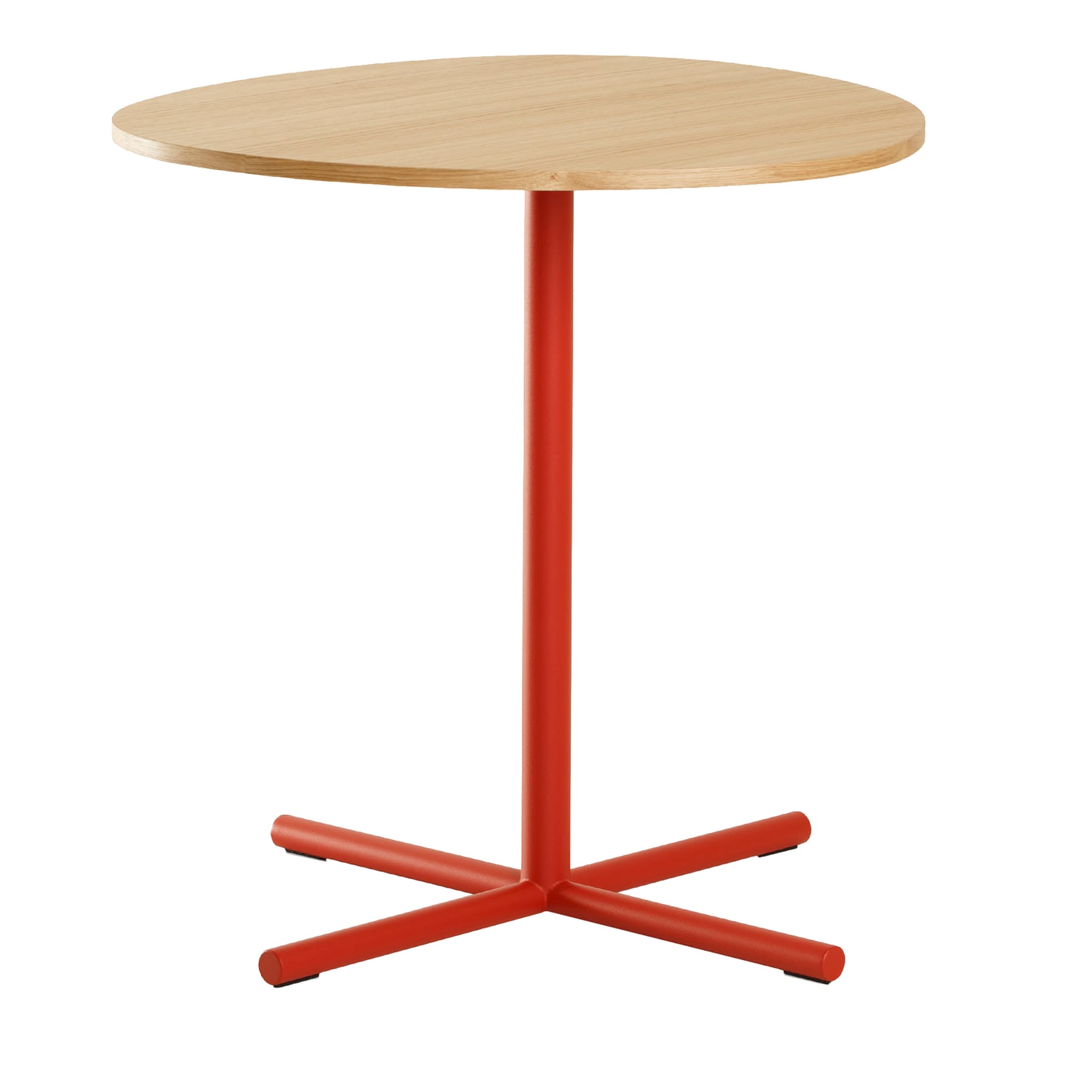 Notevole tavolo d'accento rosso - Vista principale