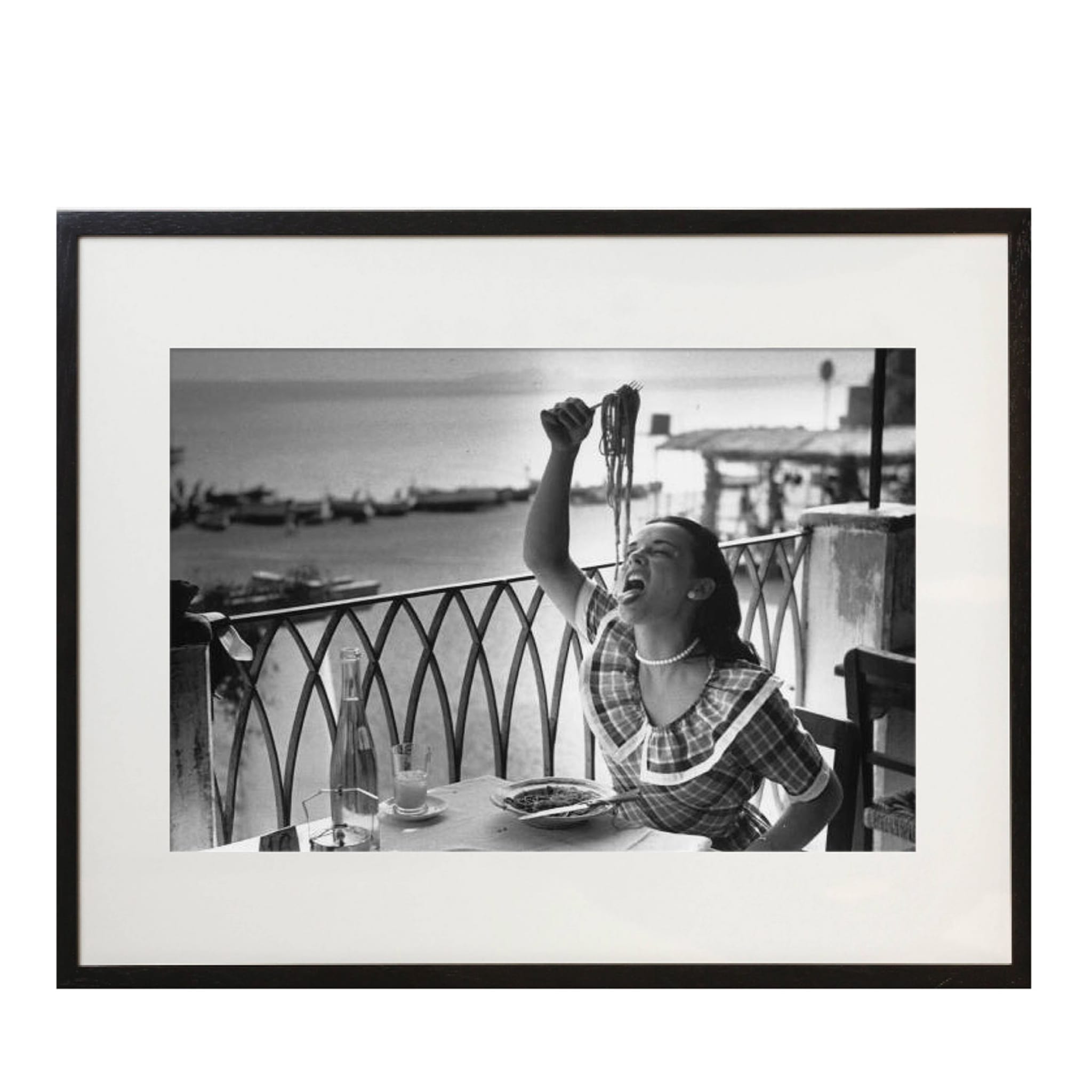 Pasta With Gusto Framed Print by Bert Hardy - Main view