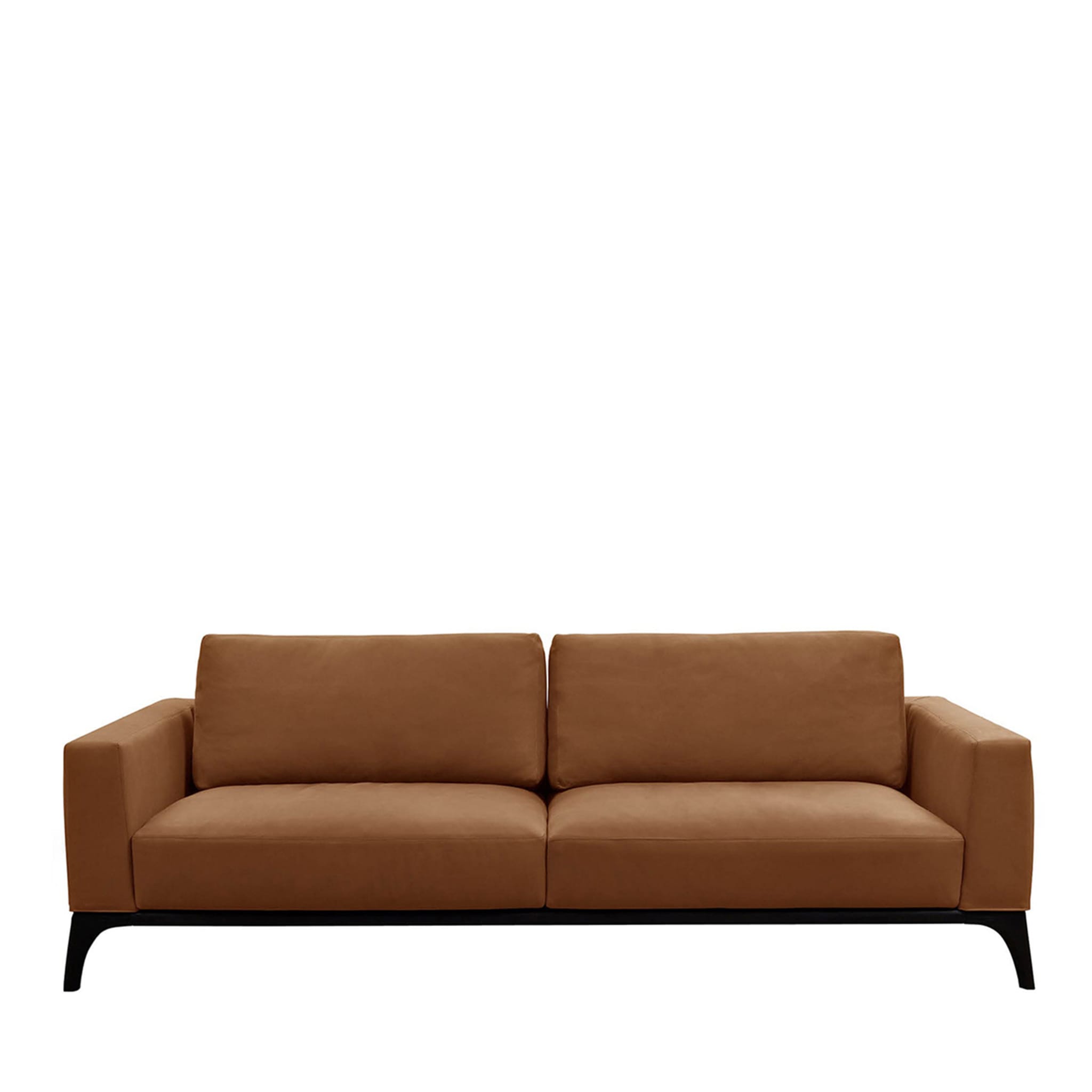 Milano Cookie-Brown Leather Sofa by Giuseppe Manzoni - Main view