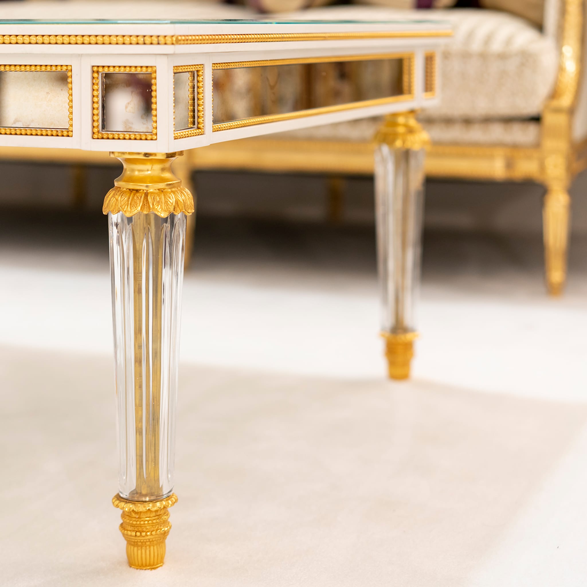 Gold and Mirror Coffee Table - Alternative view 1
