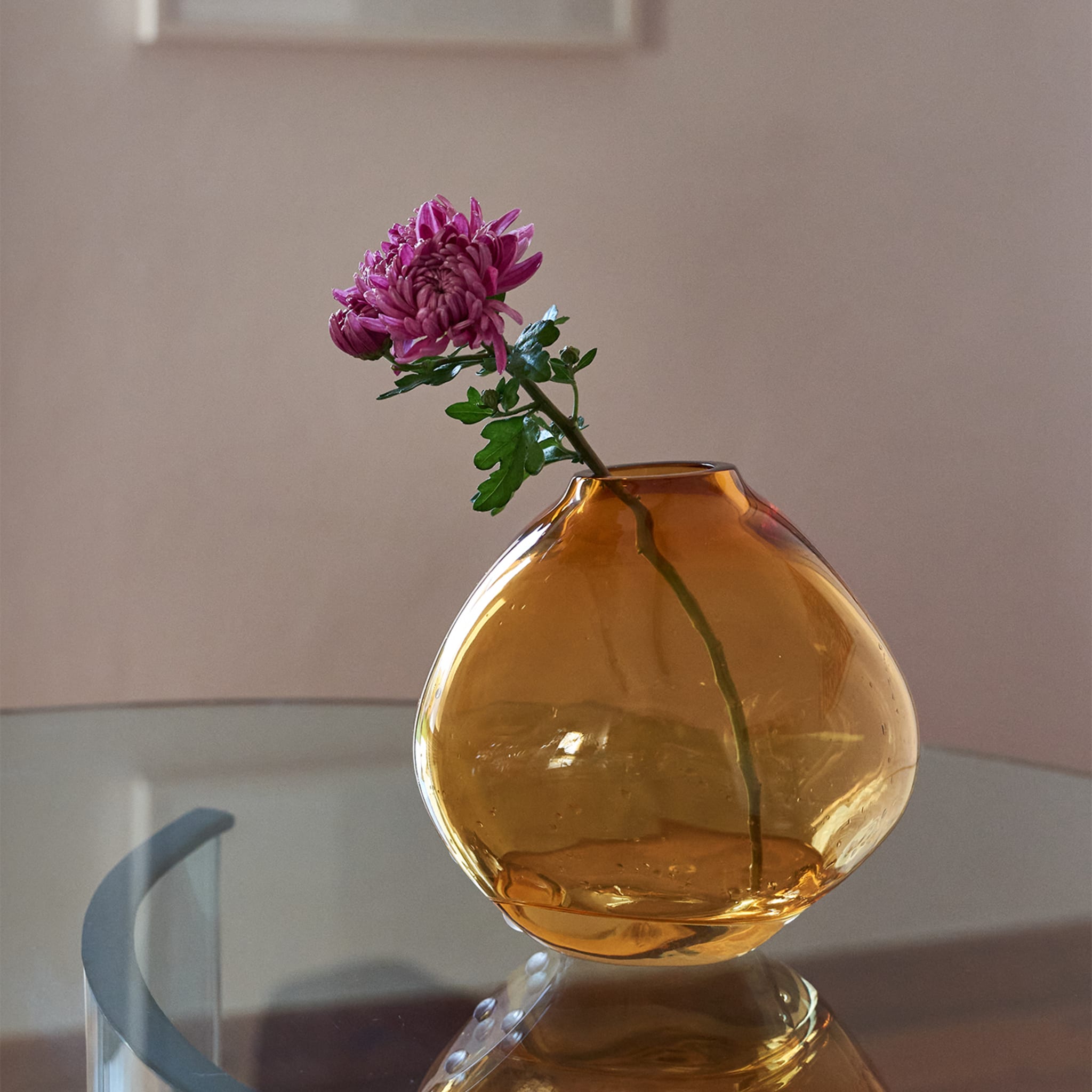 Nuvola Crystal Orange Vase  - Alternative view 3