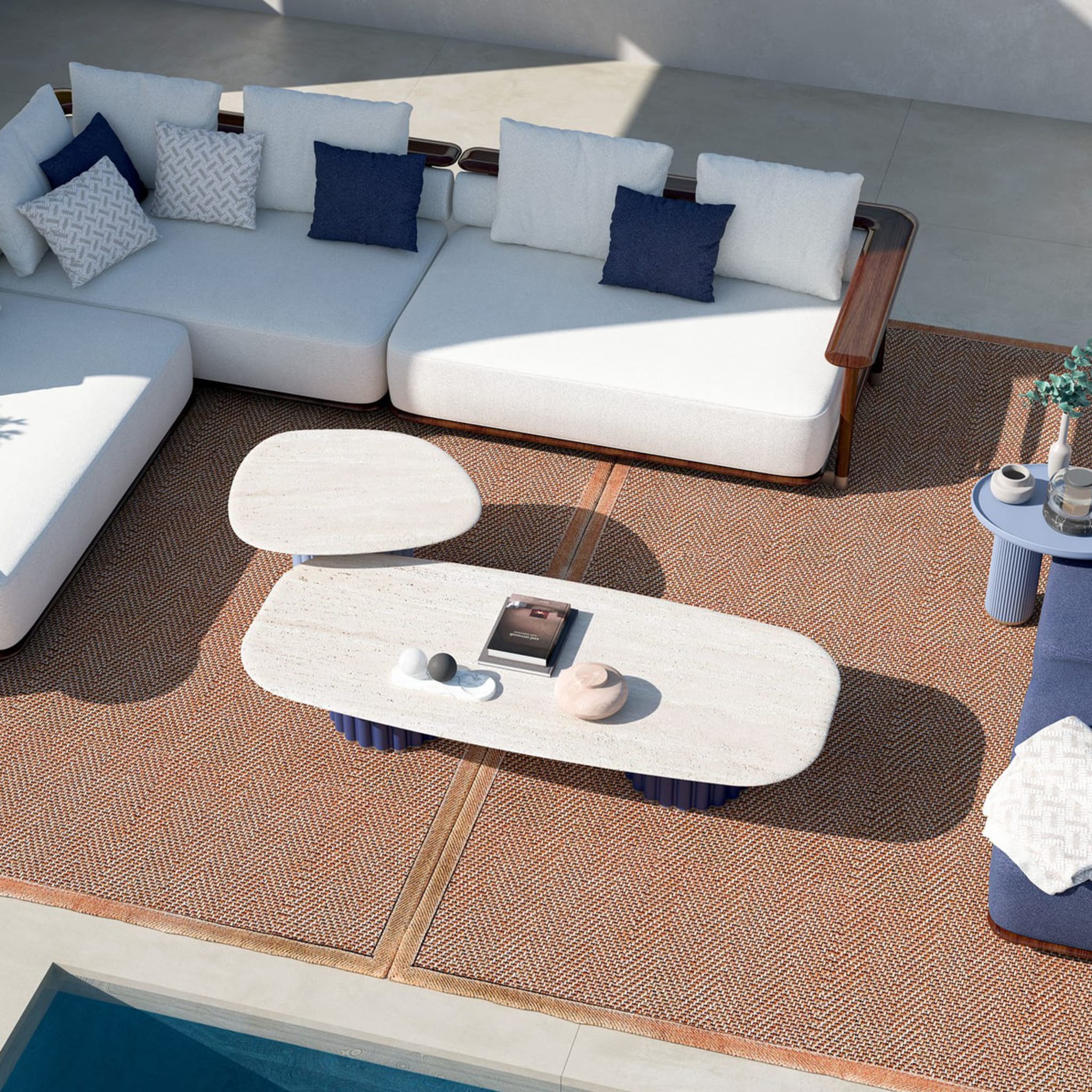 Pedro Weißes modulares Sofa  - Alternative Ansicht 1