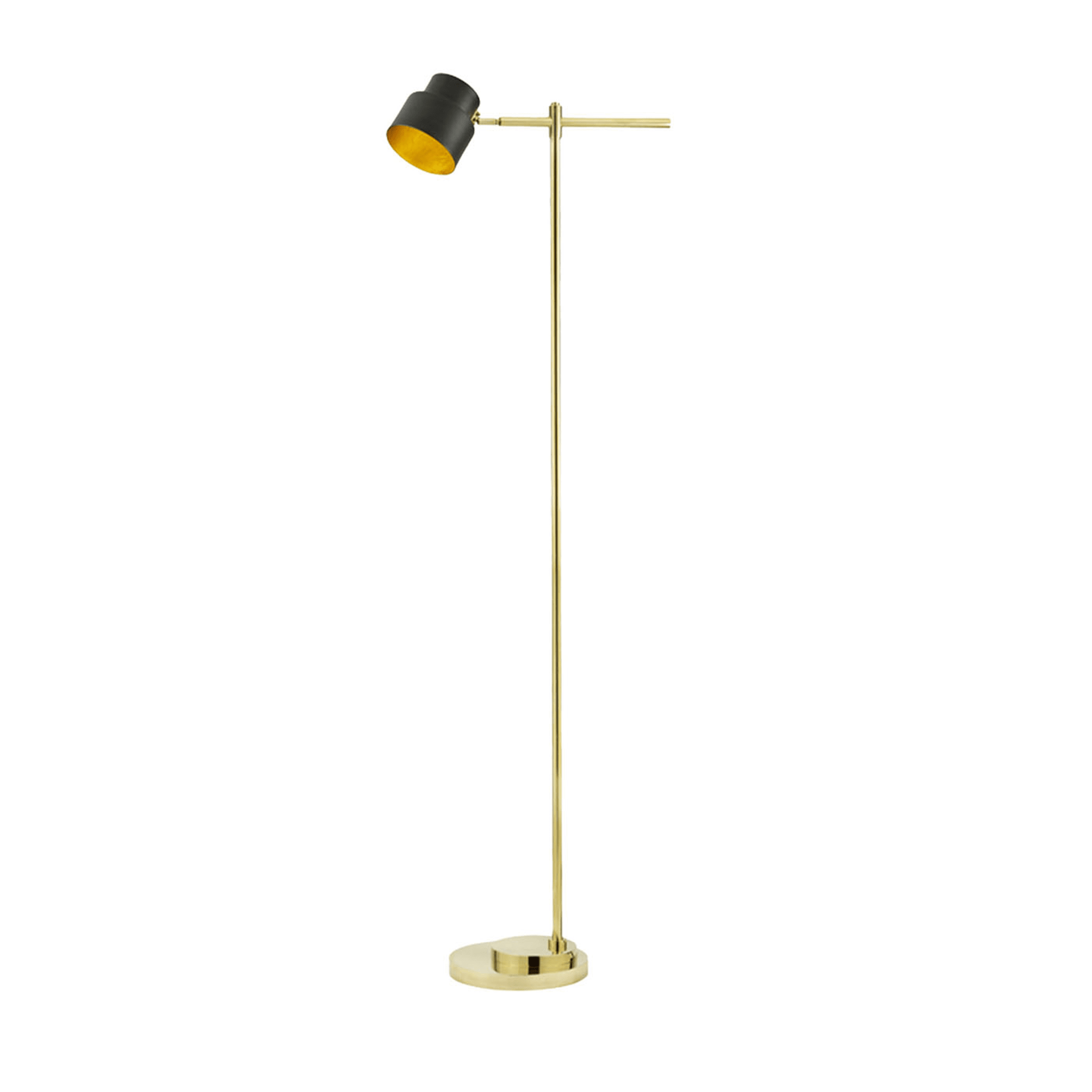 Satellite Floor Lamp in Jet Black Brass - Main view