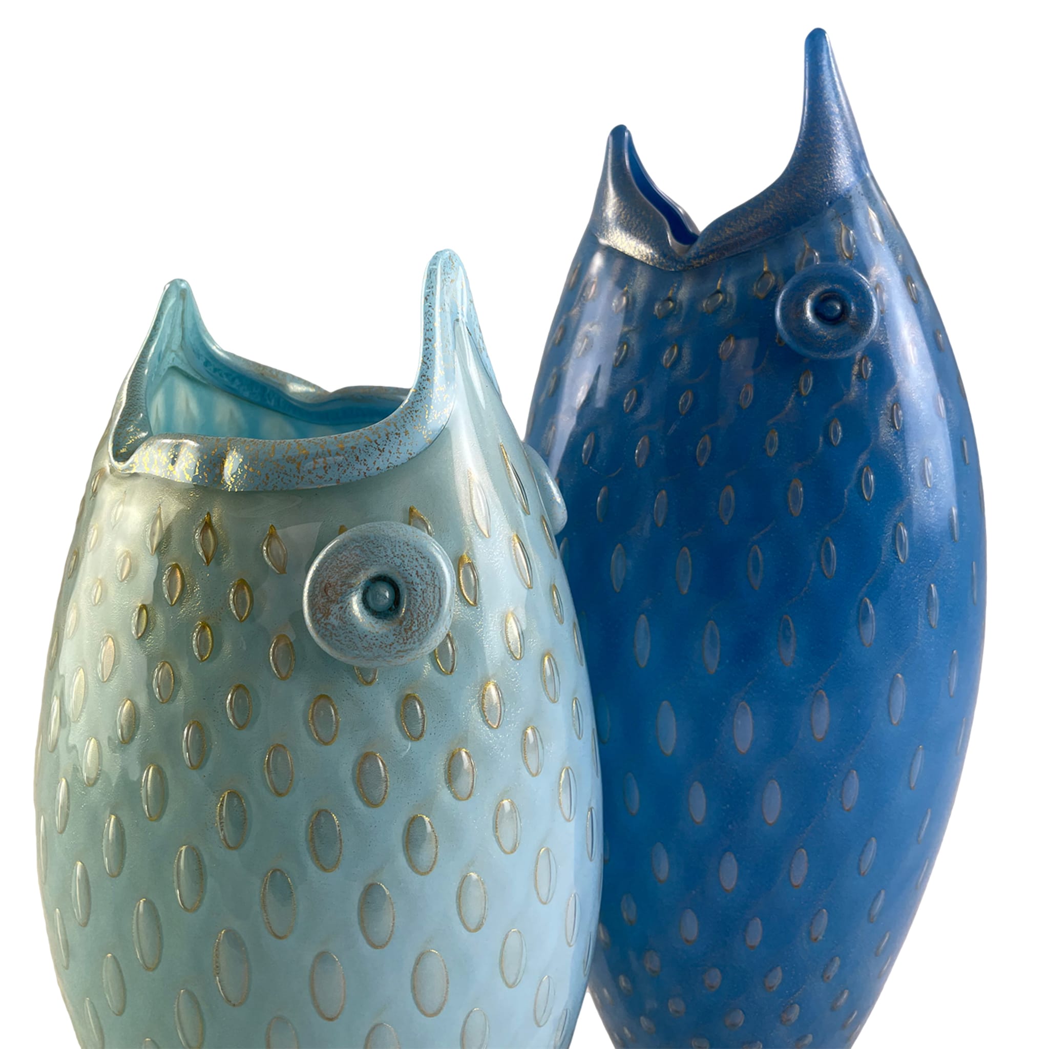 Pesce Zoomorphic Blue Glass Vase - Alternative view 3