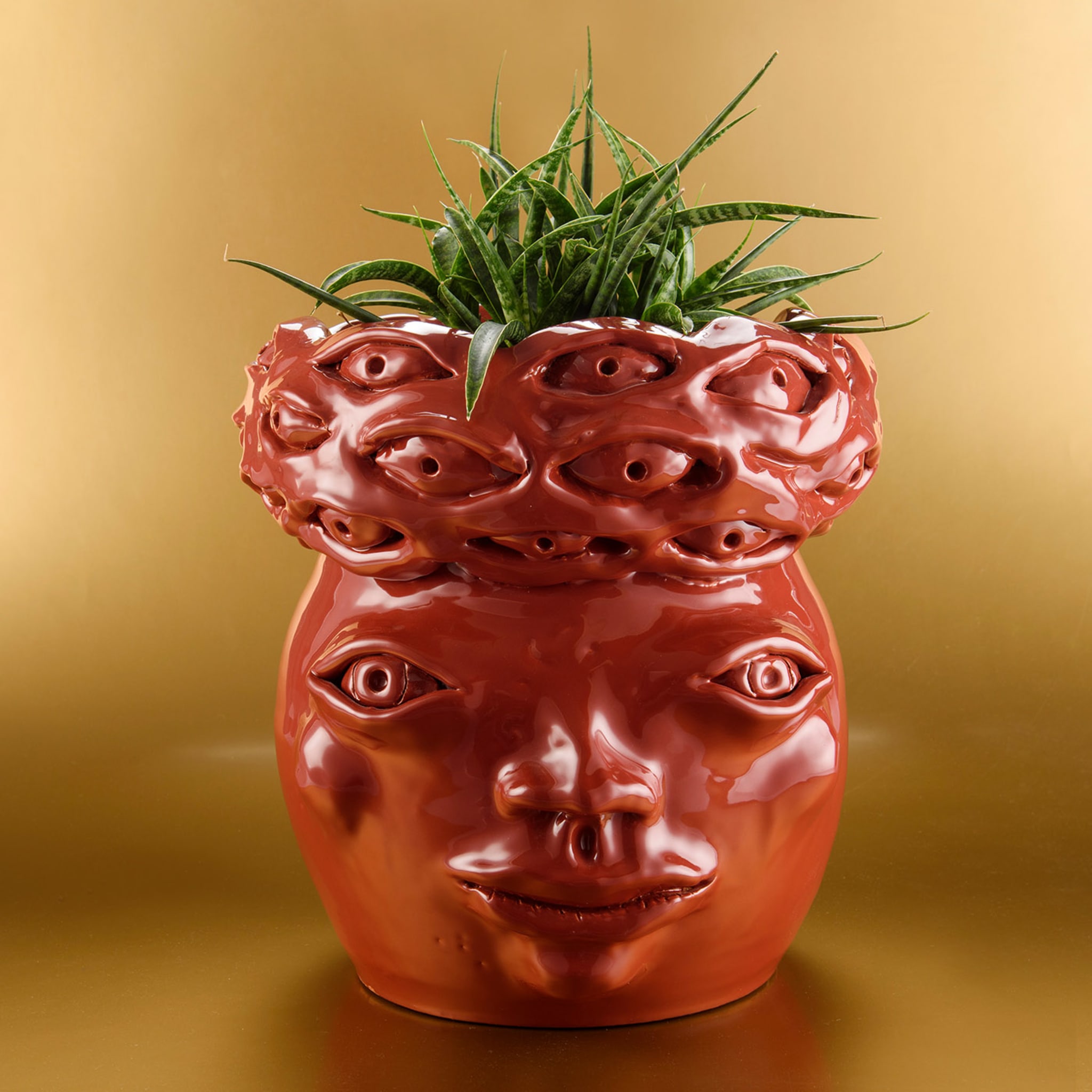 Red Eye Moorish Head Vase - Alternative view 4