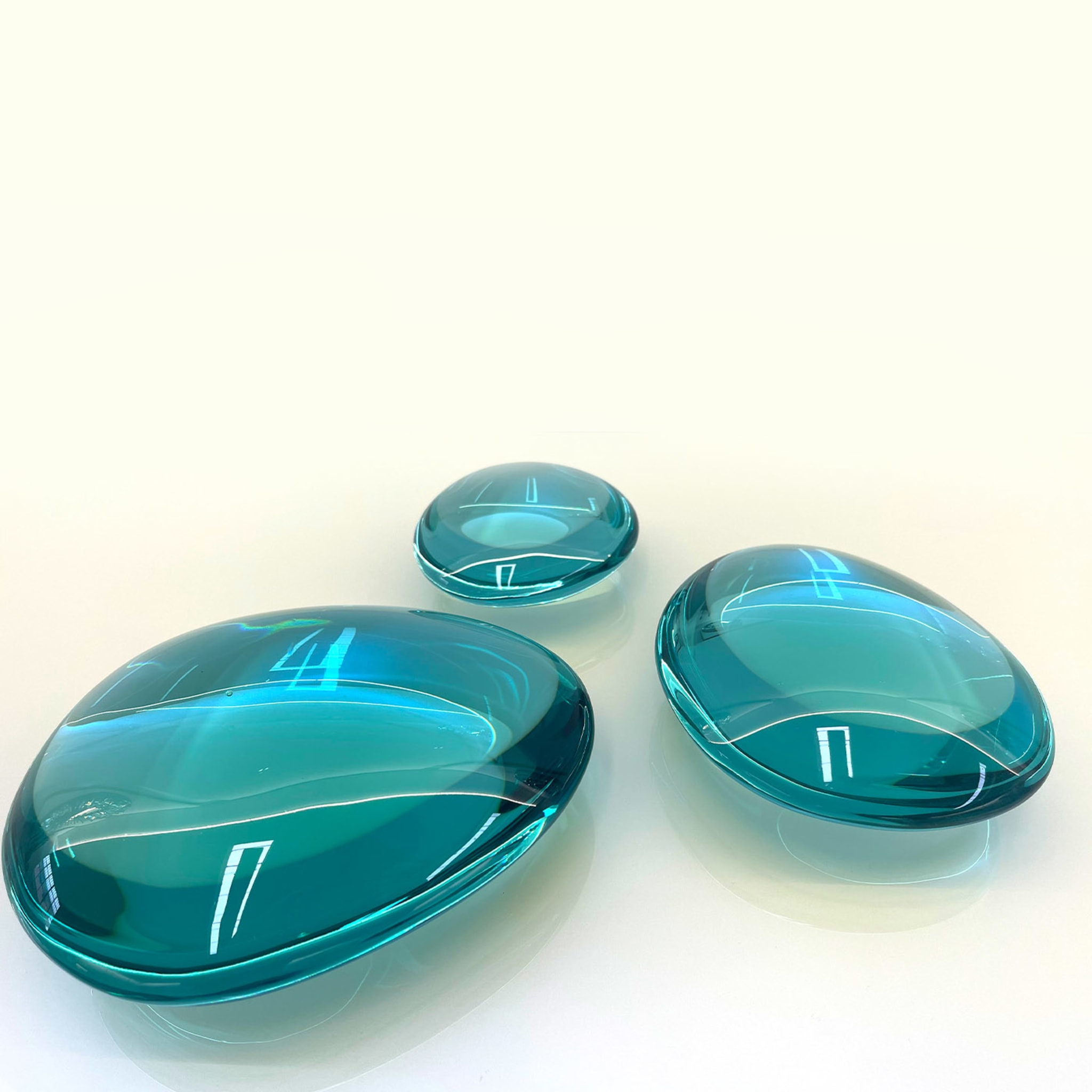 Gocce Set di tre sculture in cristallo - Vista alternativa 3