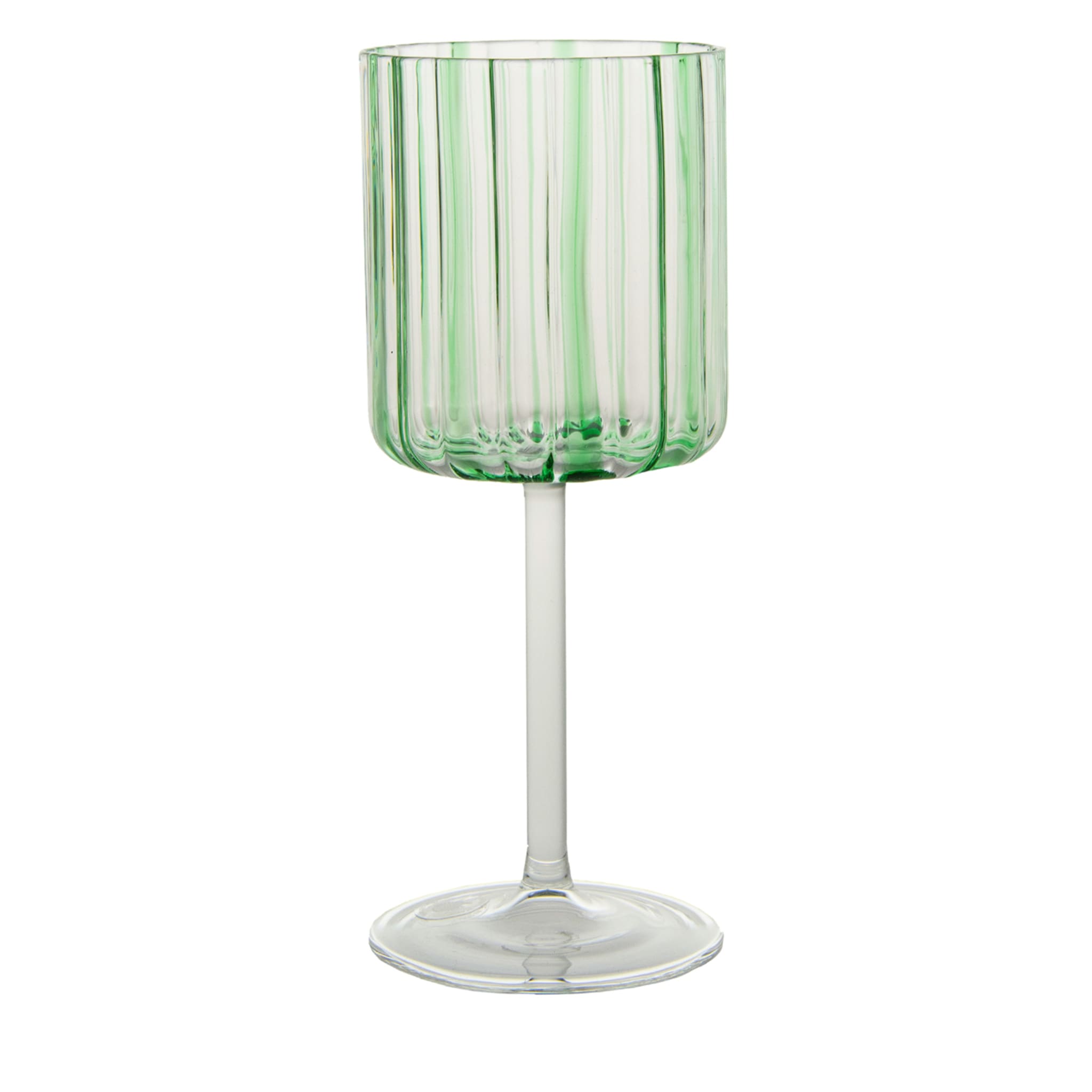Green Stripes Wine Goblet - Main view