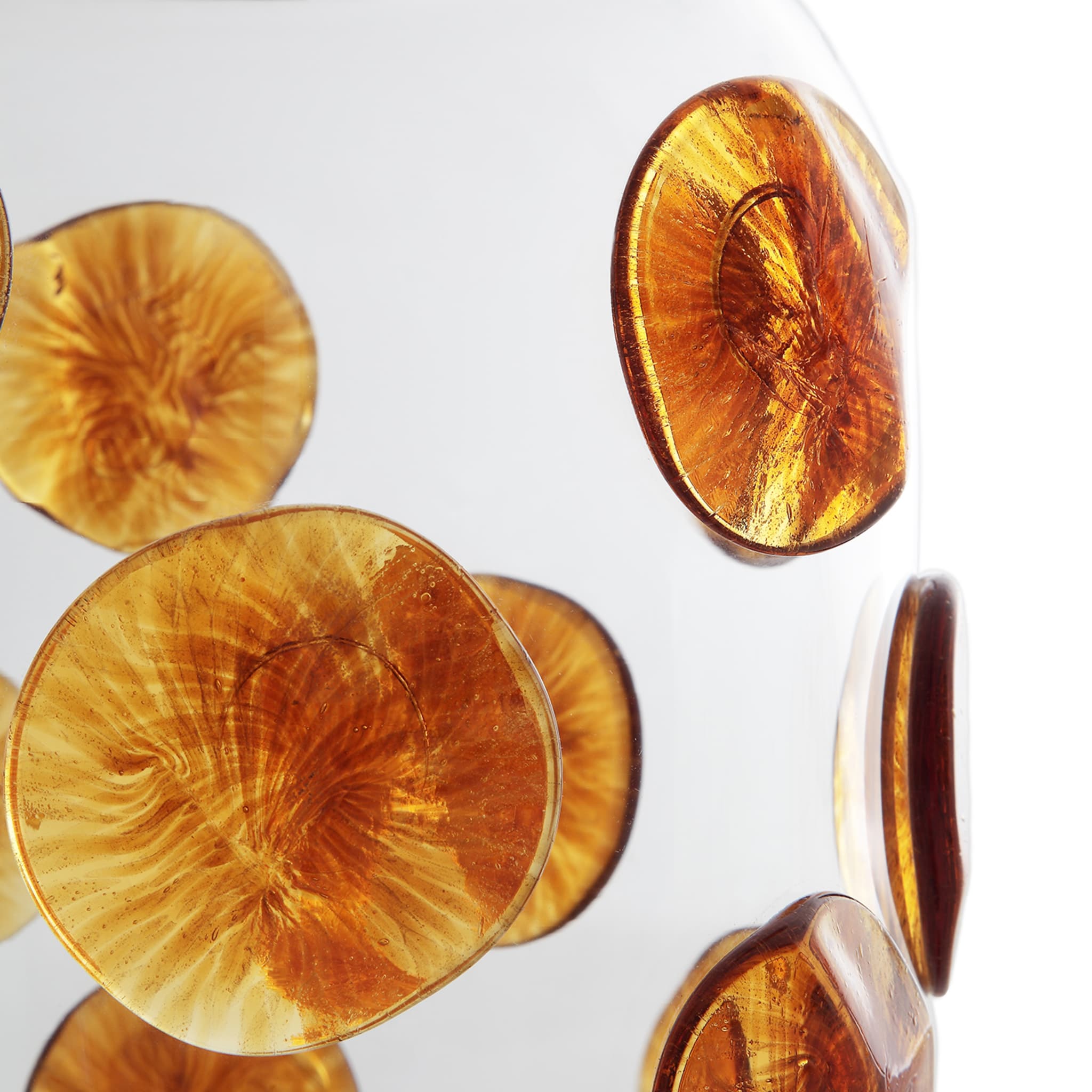Goccia Amber Dots Clear Vase - Alternative view 1