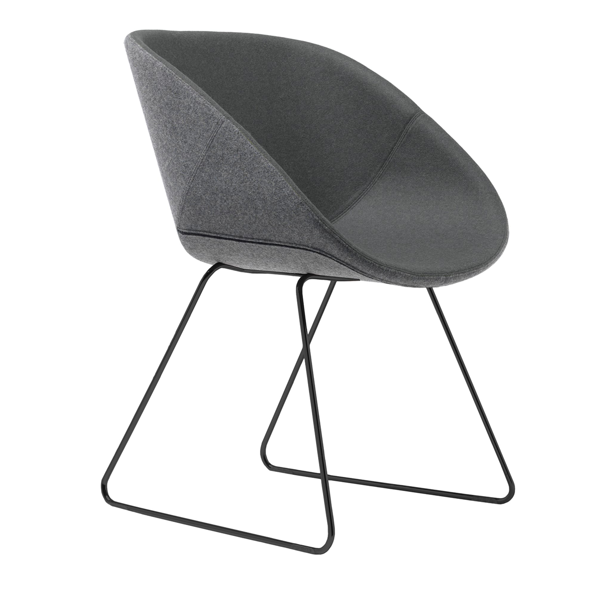 Hibiscus Grey Sled Chair - Main view