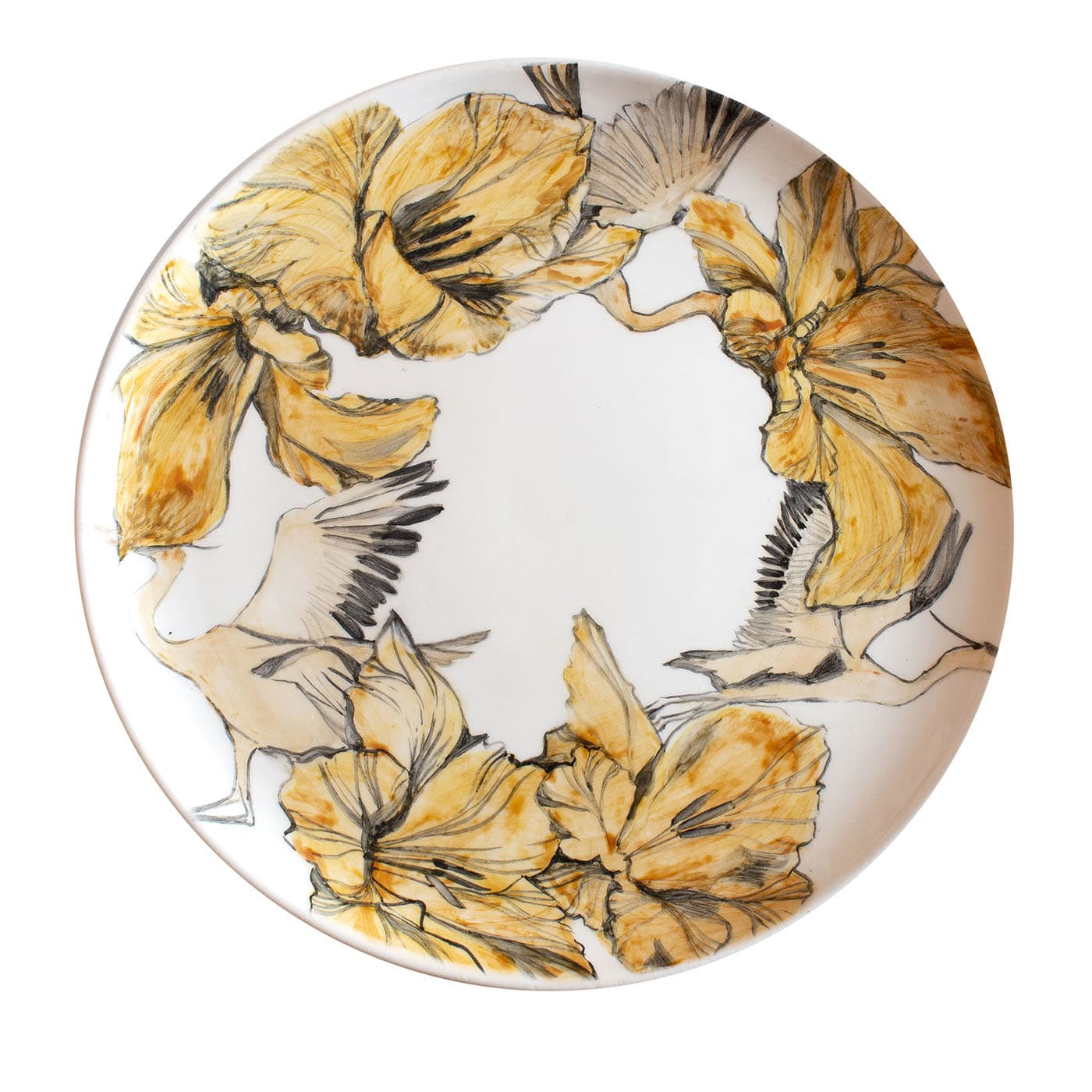 Ethereal Blossom Charger Plate Gelsomina Ceramiche | Artemest